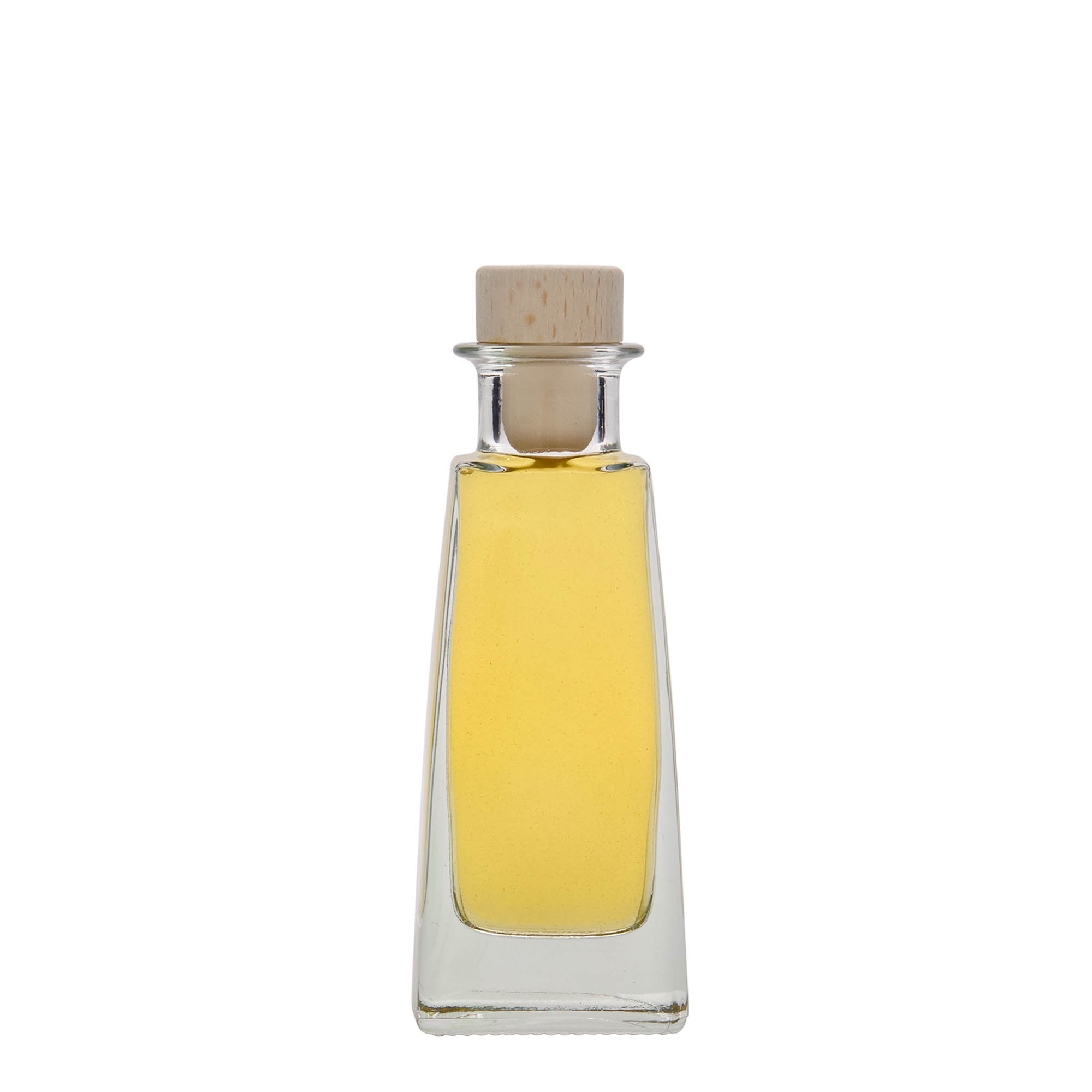100 ml glassflaske 'Timmy', rektangulær, åpning: kork 100 ml glassflaske 'Timmy', rektangulær, åpning: kork