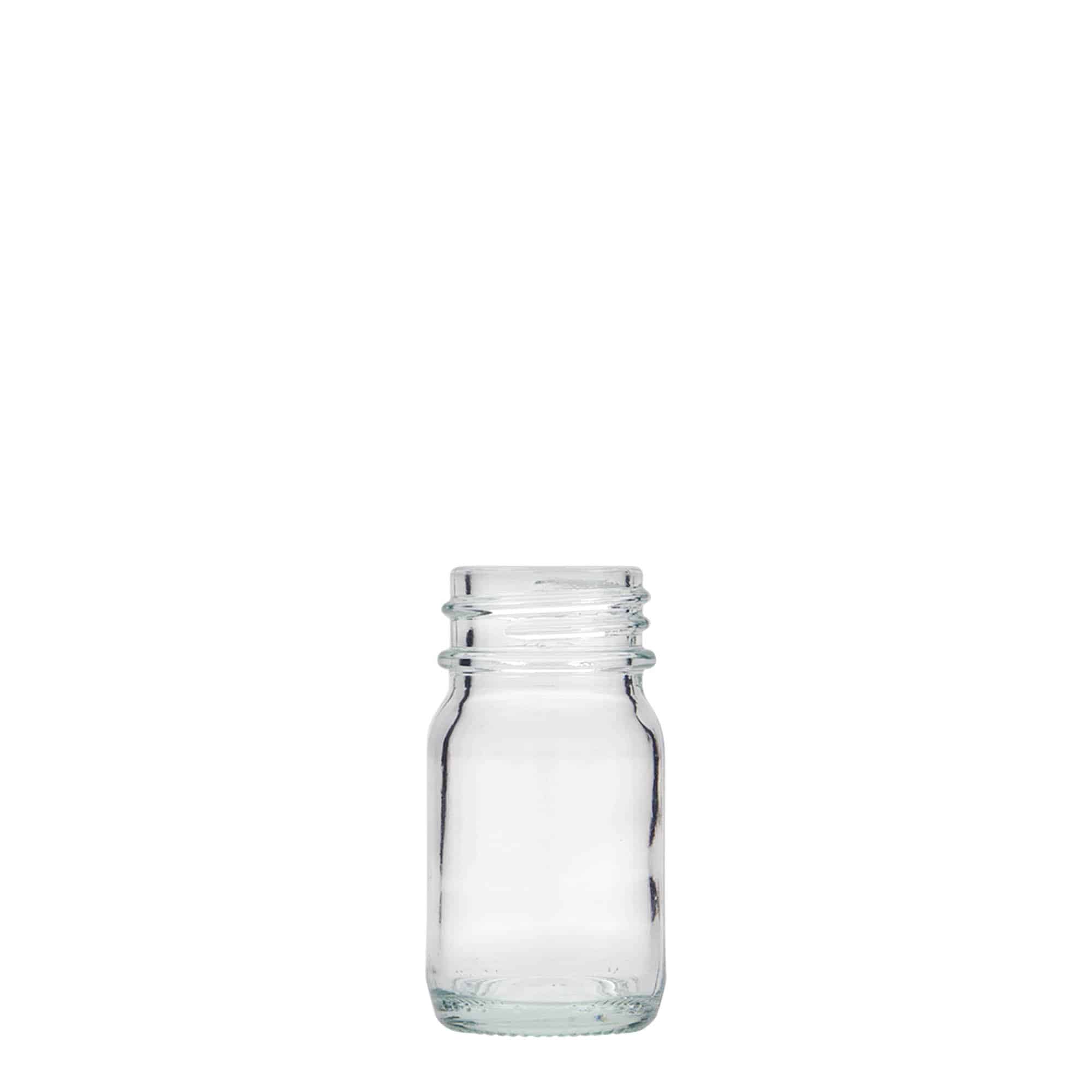 30 ml vidhalset glass, åpning: DIN 32 30 ml vidhalset glass, åpning: DIN 32