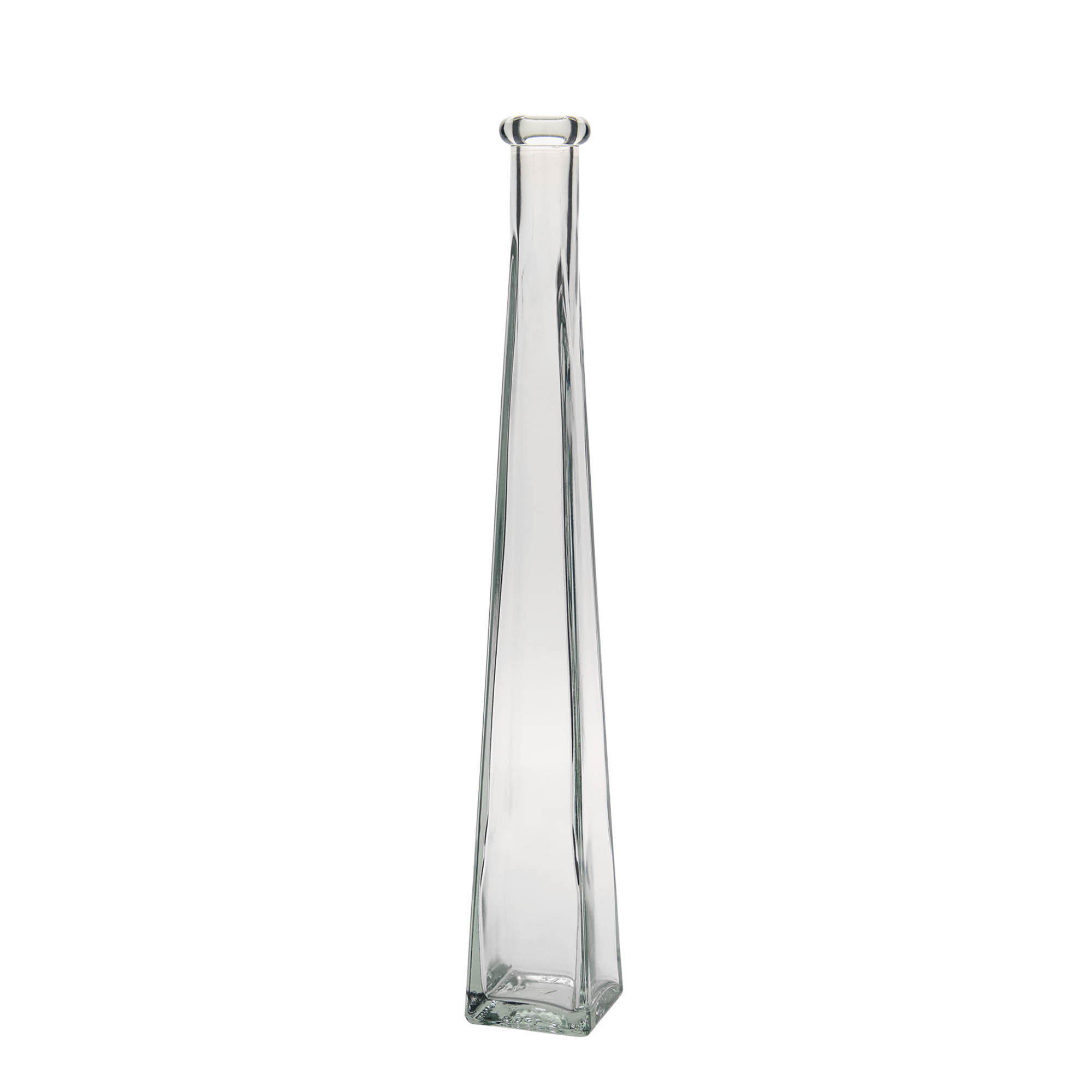 200 ml glassflaske 'Dama Quadrato', firkantet, åpning: kork