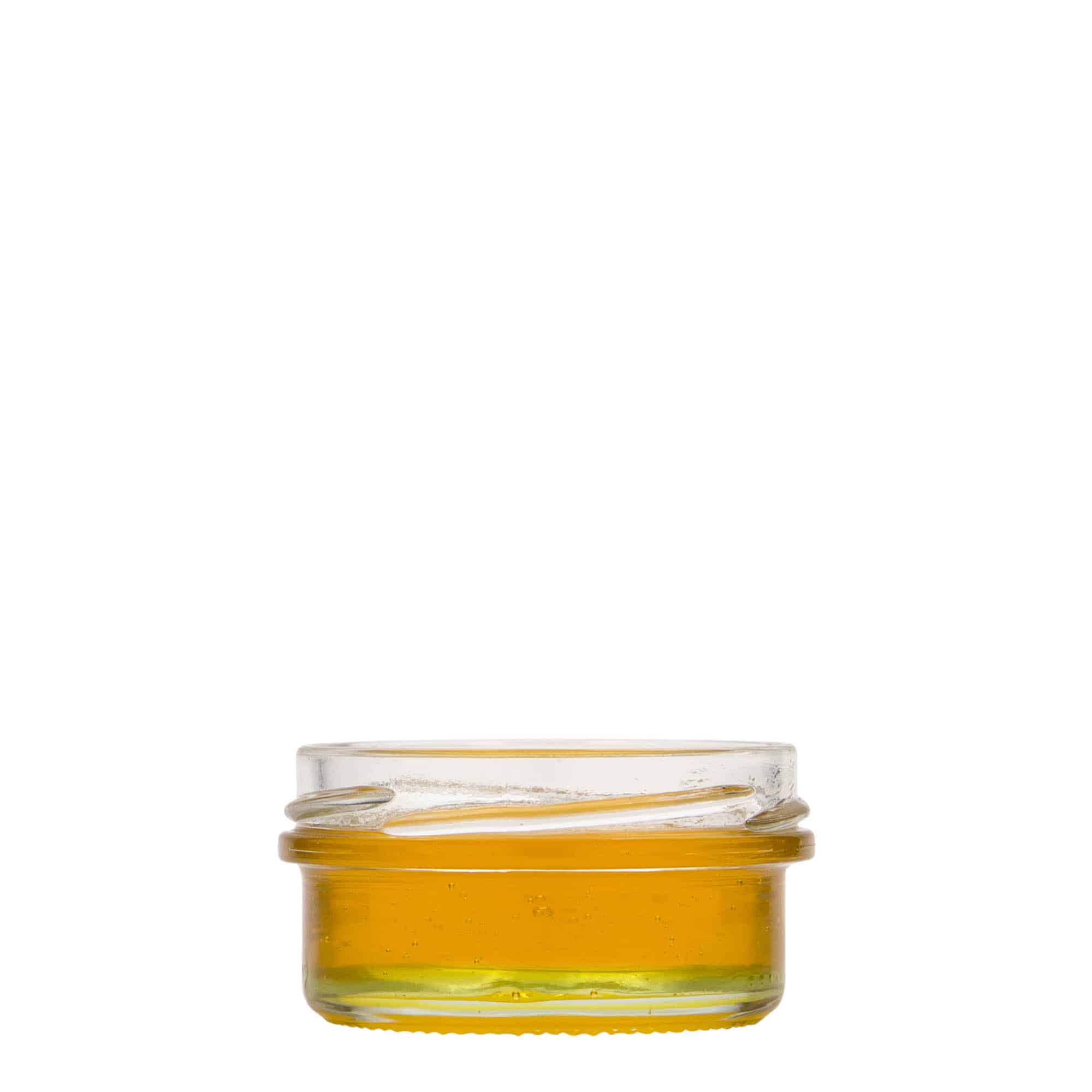 65 ml flatt nedsatt glass, åpning: Twist-Off (TO 66)