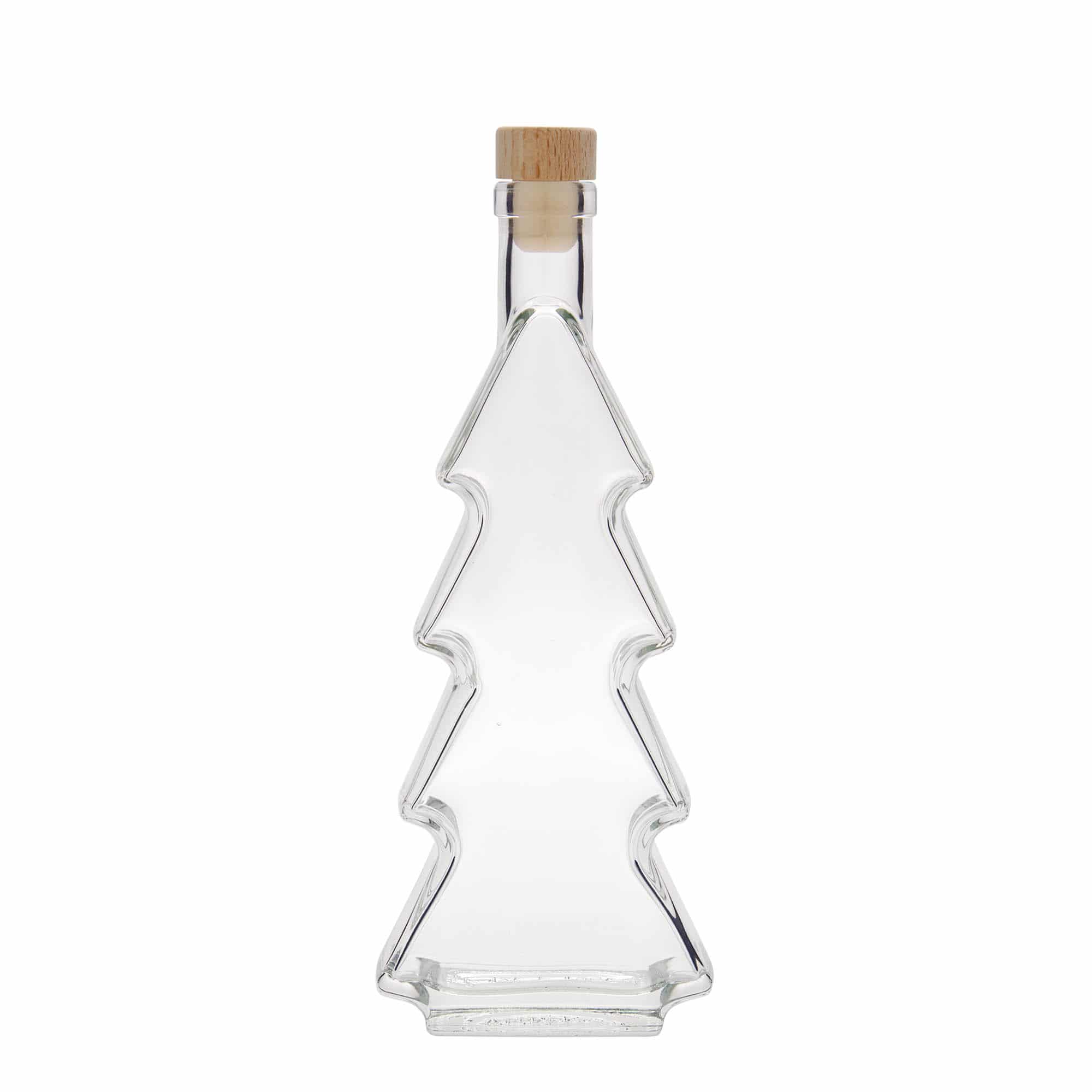 350 ml glassflaske "Juletre", åpning: Kork