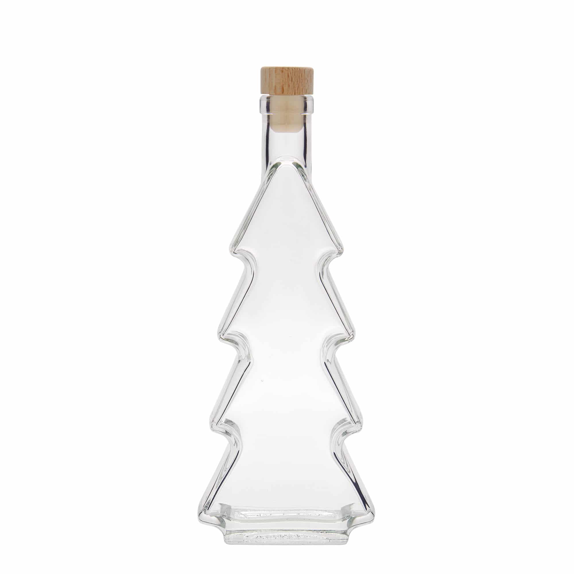 350 ml glassflaske 'Juletre', åpning: kork