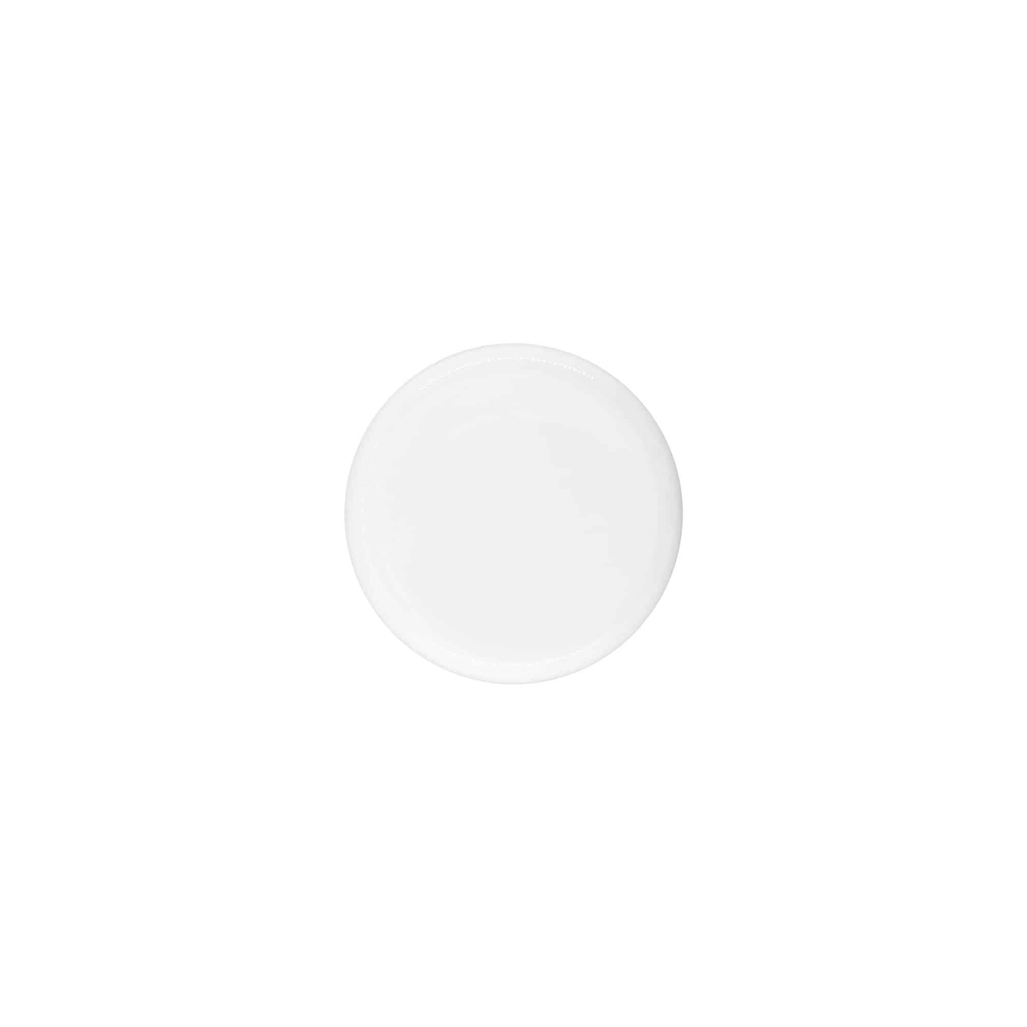 Skrulokk for 30 ml "Bianca", PP-plast, hvit