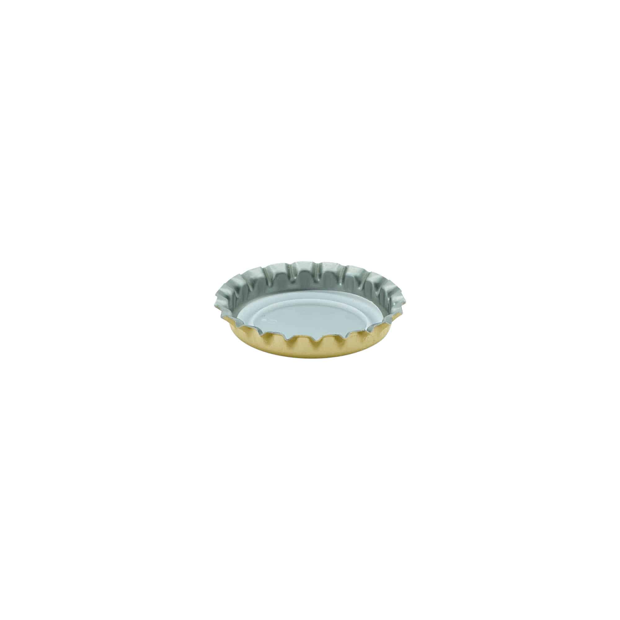 Kronkork 26 mm, metall, gull