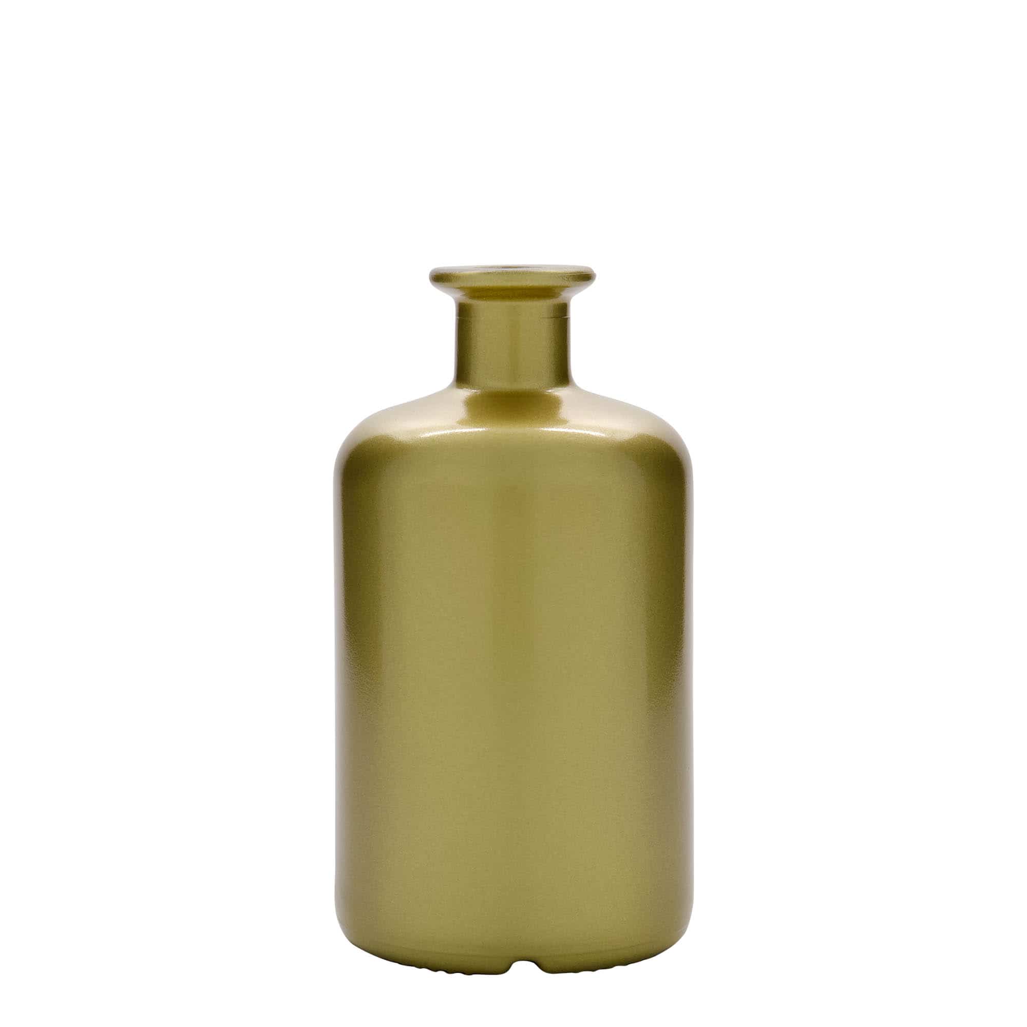 500 ml apotekerglassflaske, gull, åpning: Kork 500 ml apotekerglassflaske, gull, åpning: Kork