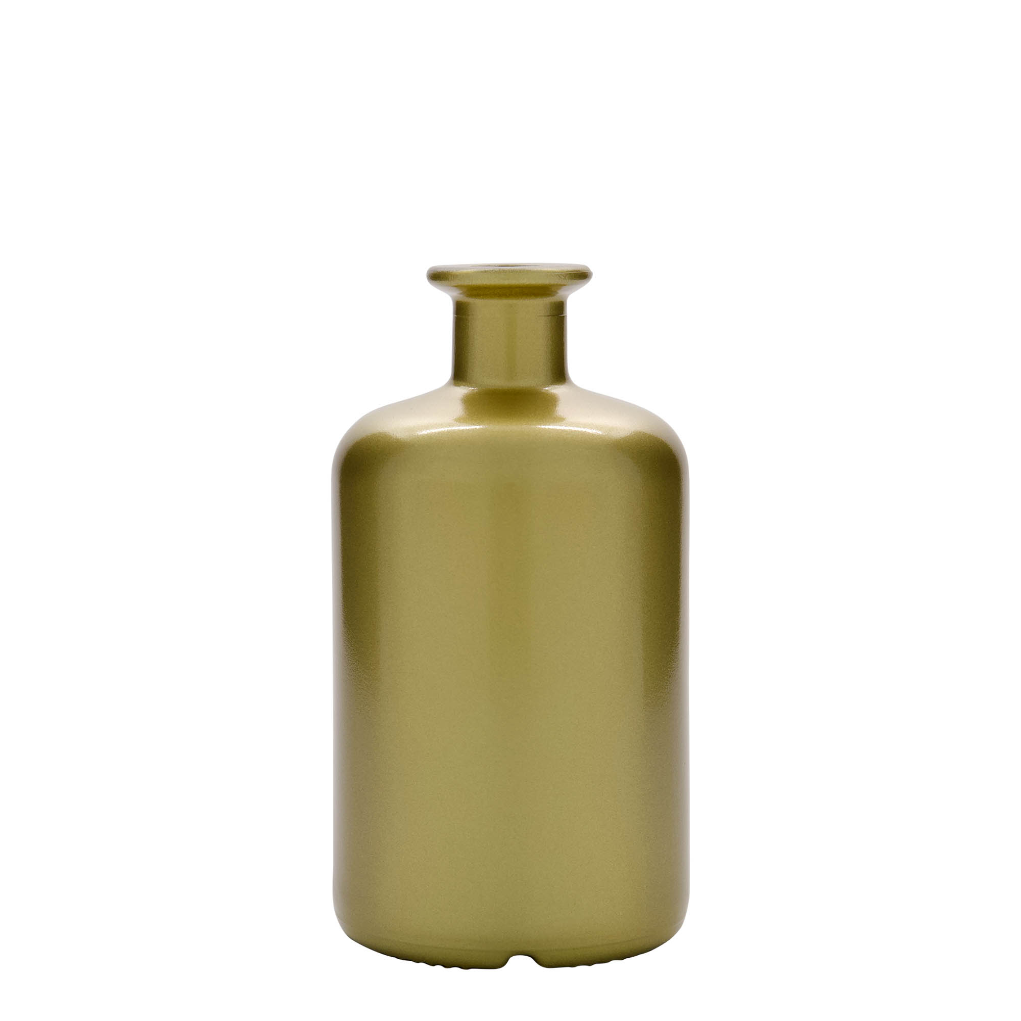 500 ml glassflaske apotekerglass, gull, åpning: kork 500 ml glassflaske apotekerglass, gull, åpning: kork
