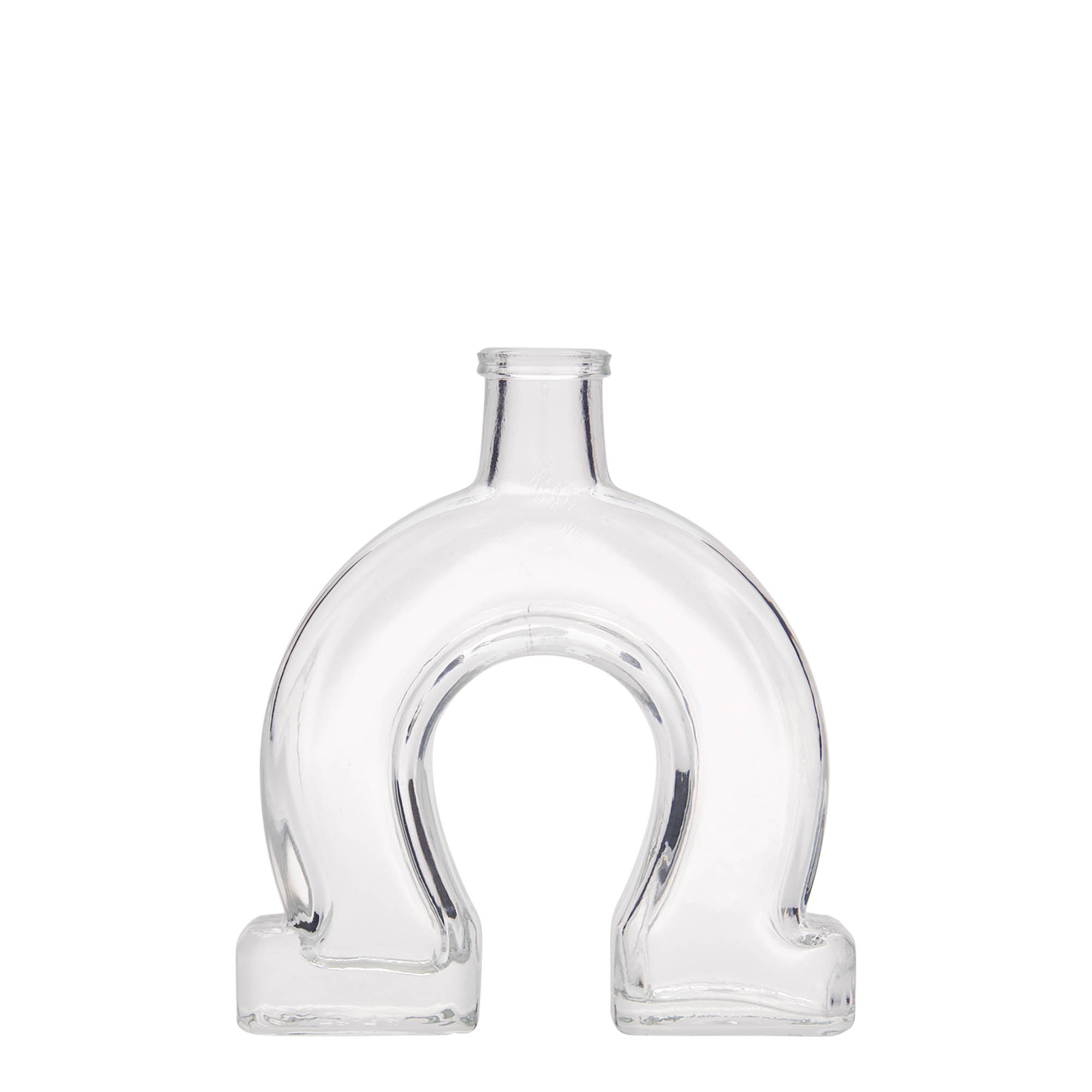 100 ml glassflaske 'Hestesko', åpning: kork
