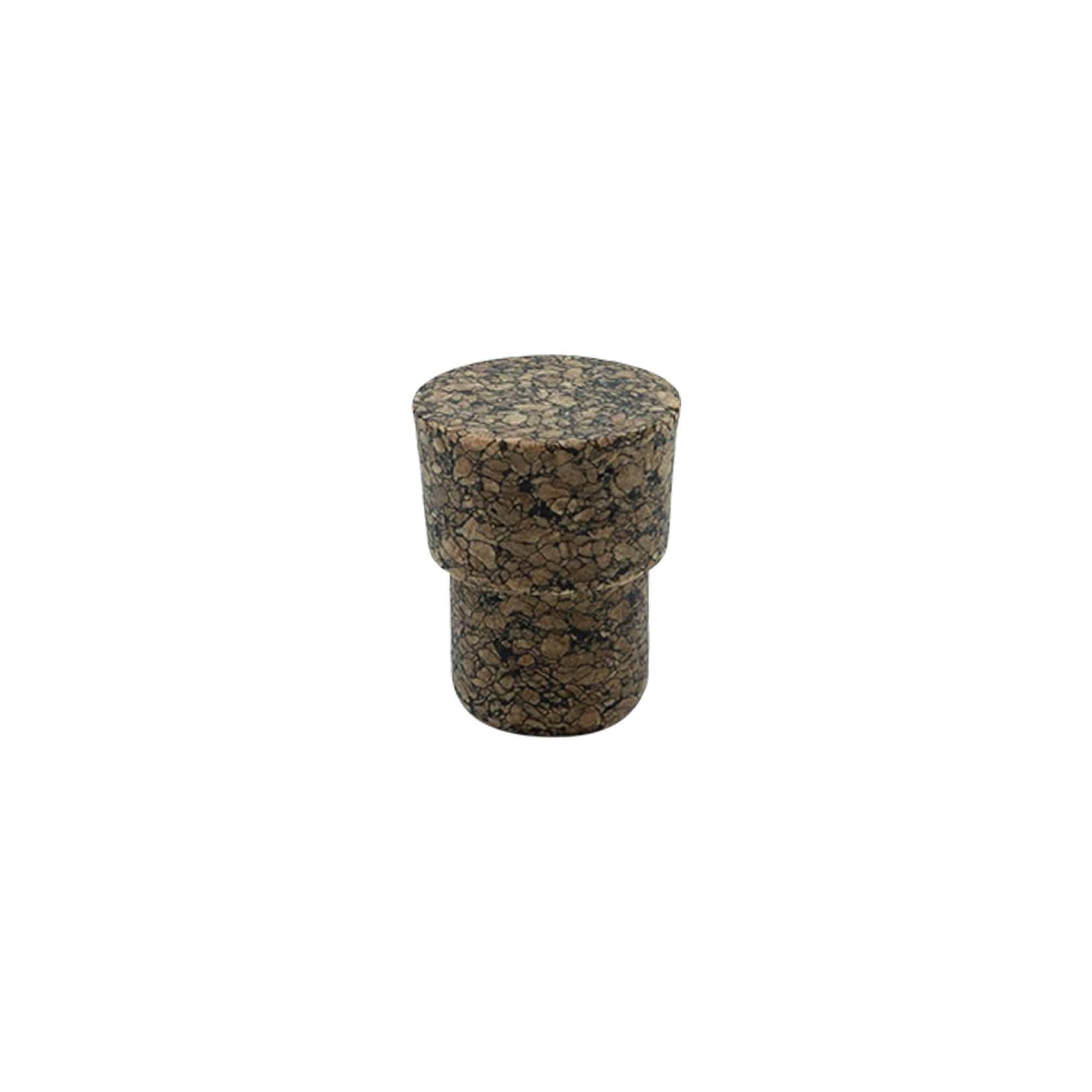 Gripekork 'Cornice' 19,5 mm, Corkcoal, for åpning: Kork