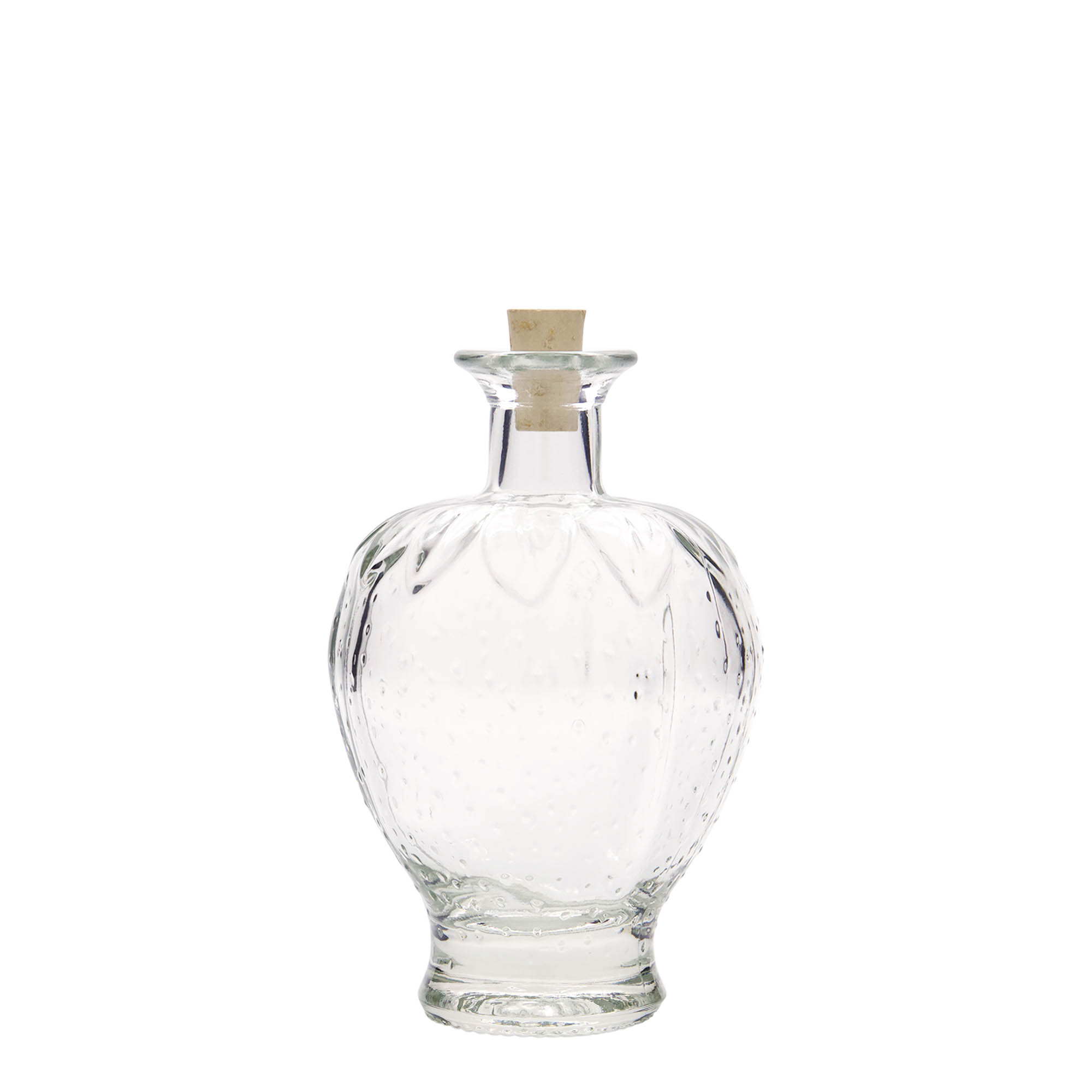 200 ml glassflaske 'Jordbær', åpning: kork