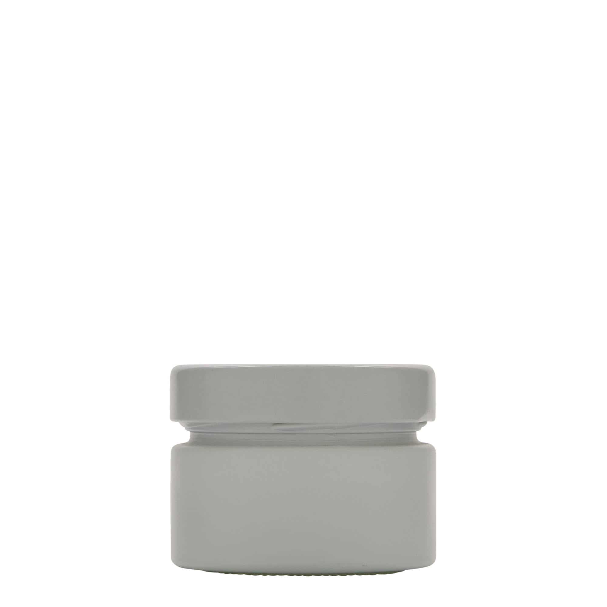 130 ml rundt glass "Aurora', hvit, åpning: Deep-Twist-Off (DTO 66)