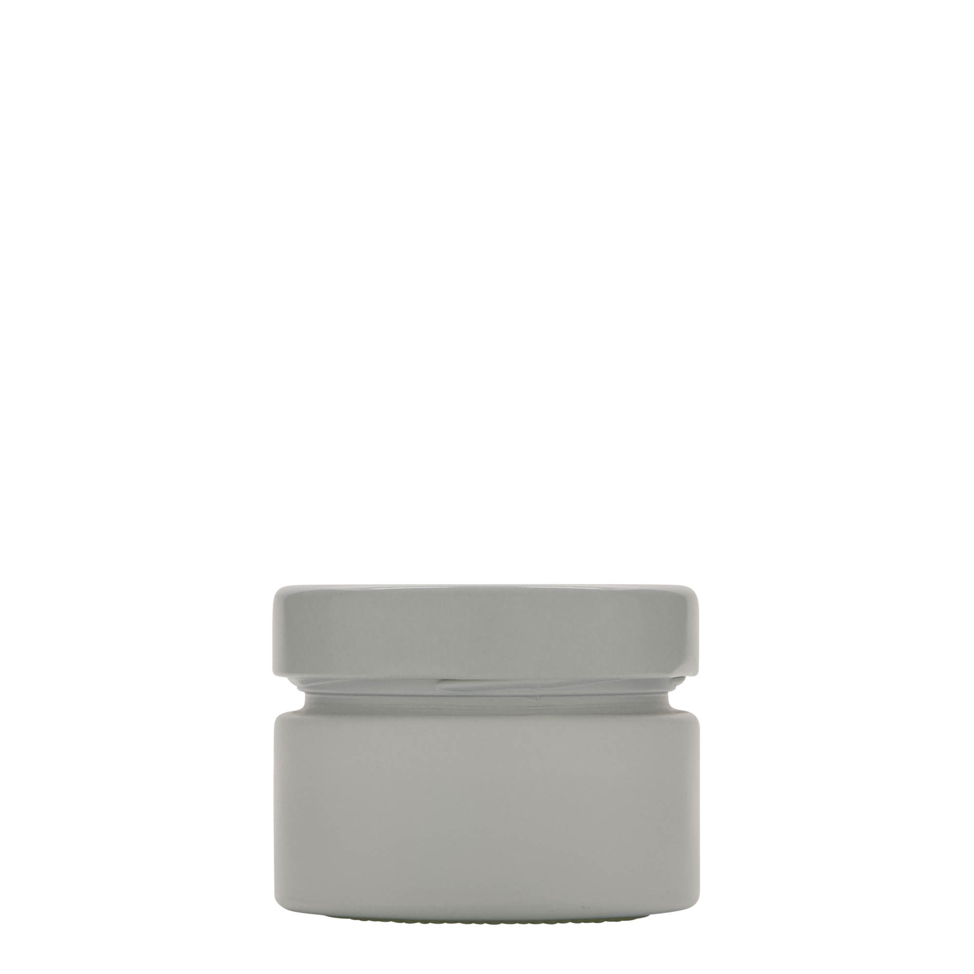 130 ml rundt glass 'Aurora', hvit, åpning: Deep-Twist-Off (DTO 66)