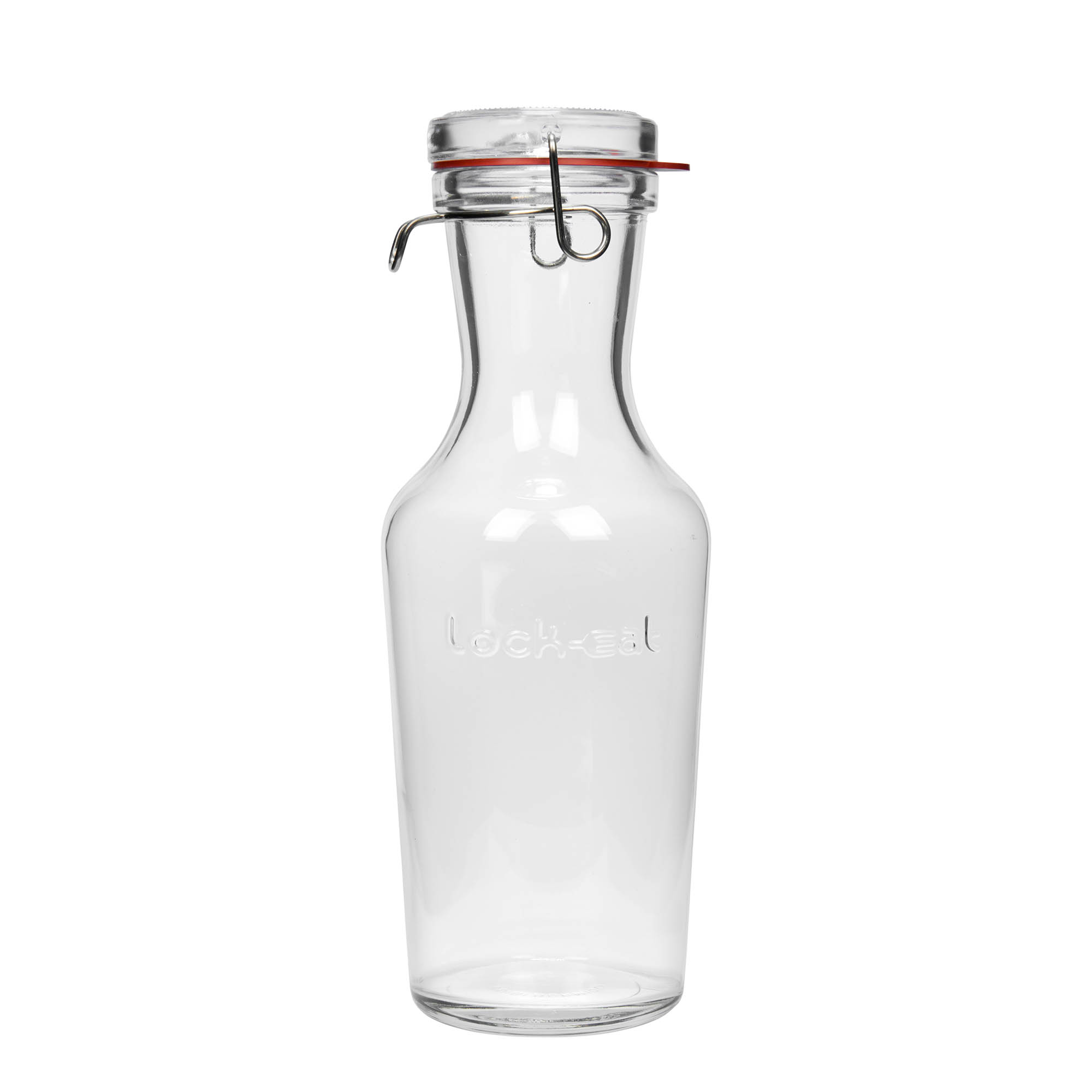 1.000 ml glasskaraffel 'Lock-Eat', åpning: trådspenne-lukking 1.000 ml glasskaraffel 'Lock-Eat', åpning: trådspenne-lukking