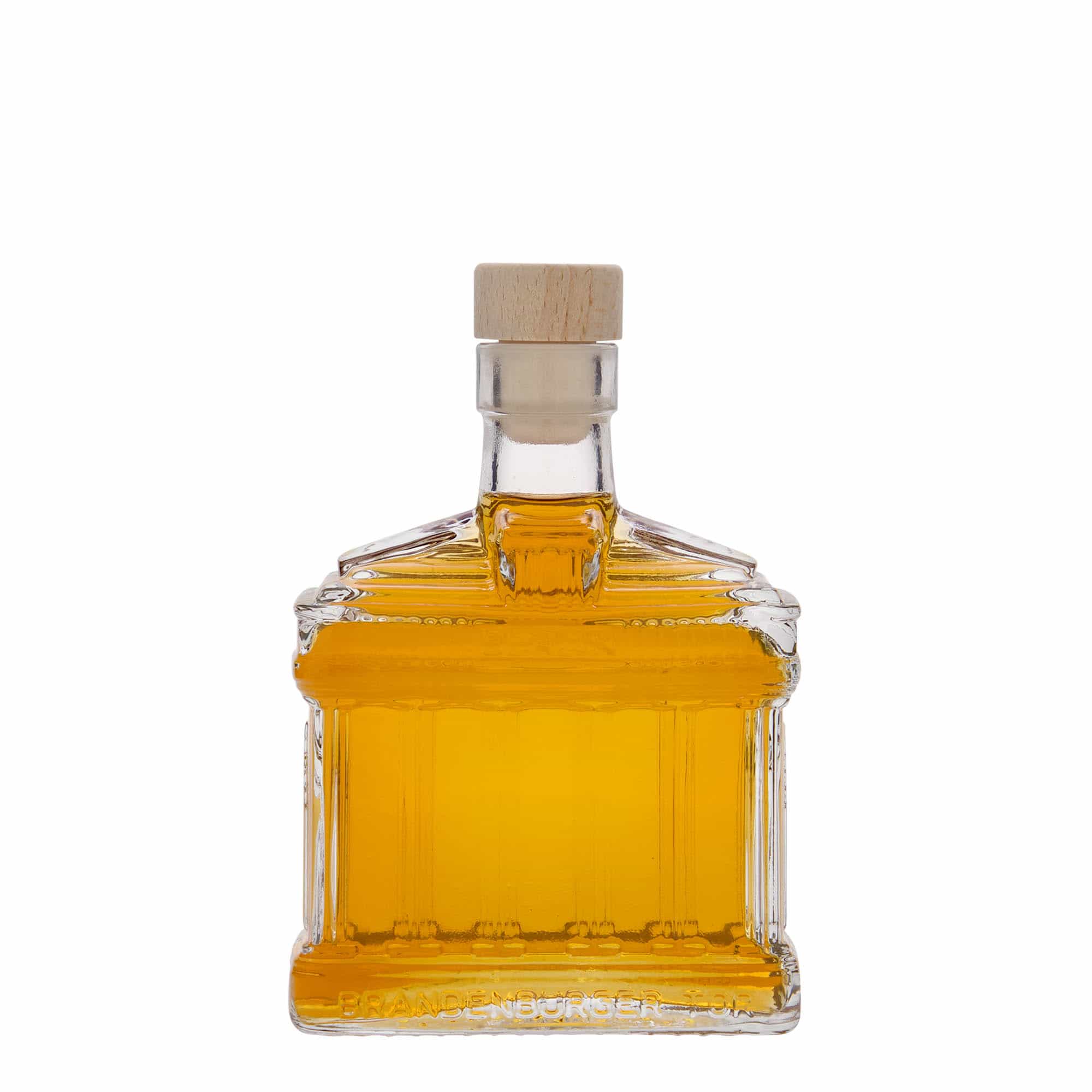 200 ml glassflaske "Brandenburger Tor", åpning: Kork