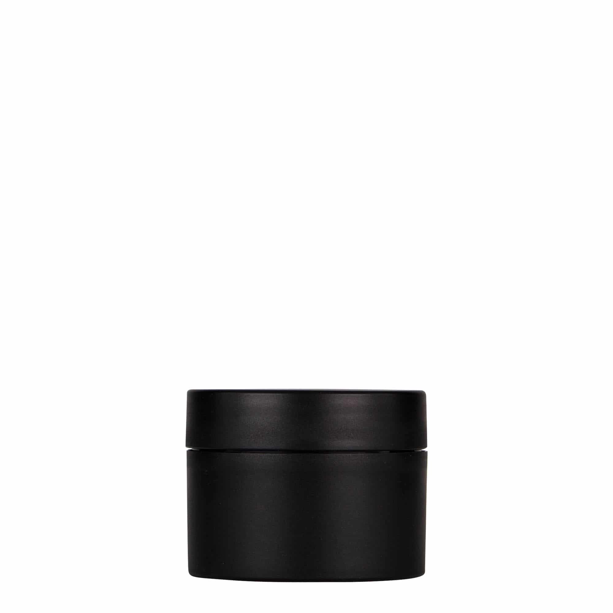 50 ml plastboks "Antonella", PP, svart, åpning: Skrulokk
