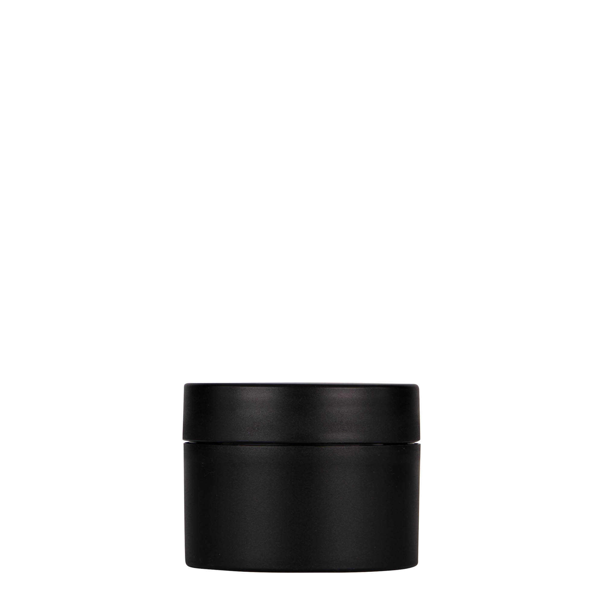 50 ml plastboks 'Antonella', PP, svart, åpning: skrukork