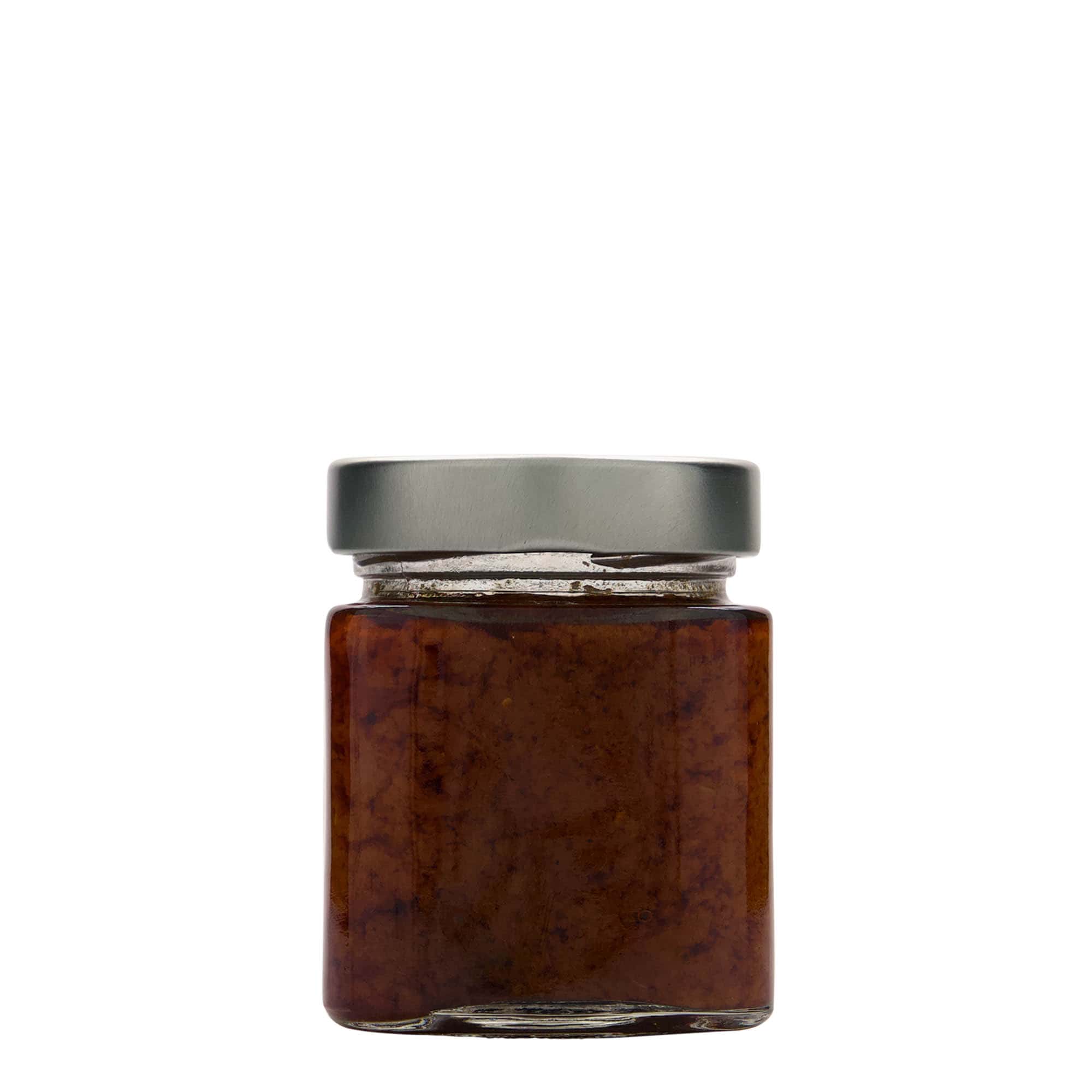 212 ml firkantet glass 'Ikarus', åpning: Deep-Twist-Off (DTO 63)