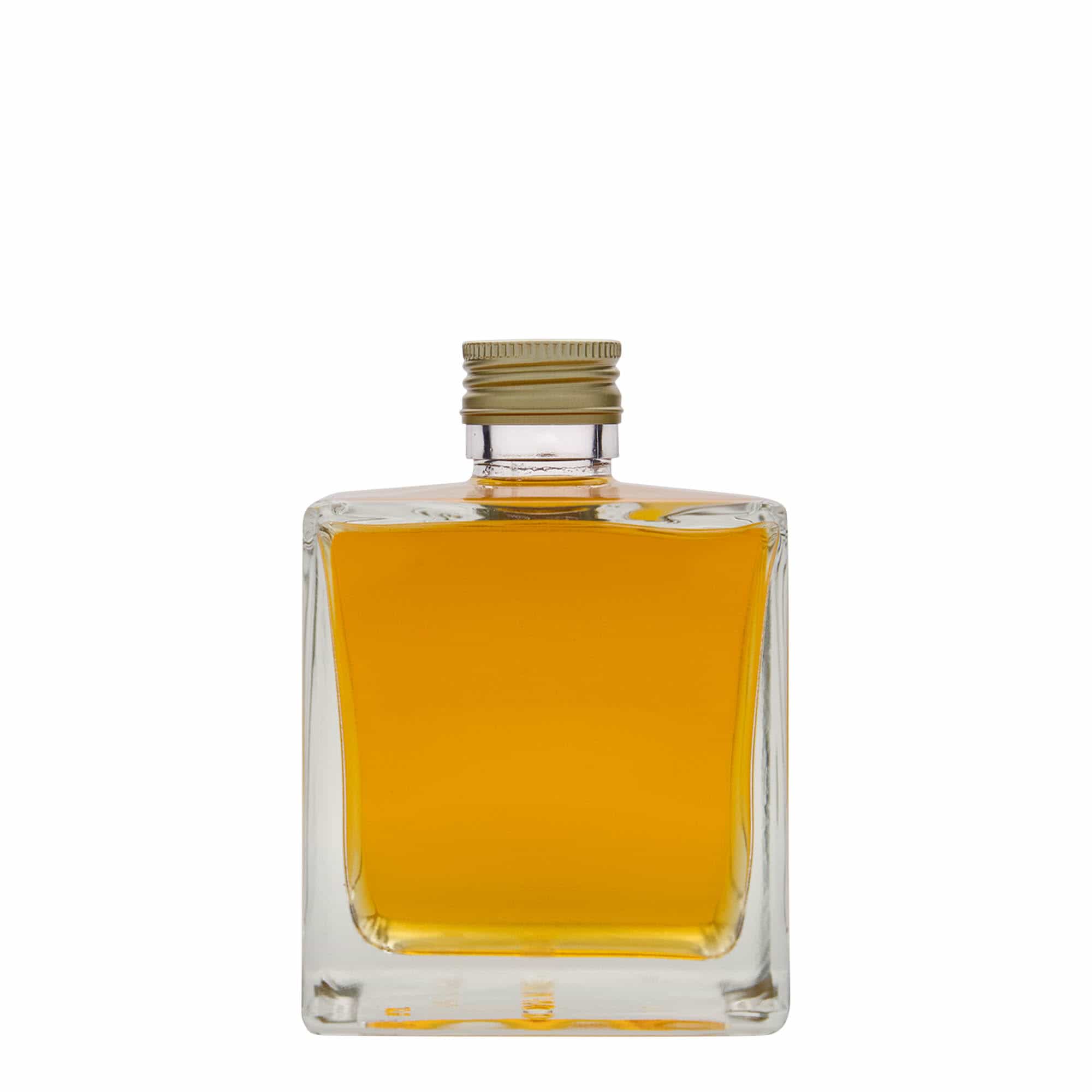 500 ml glassflaske "Cube", kvadratisk, åpning: PP 28