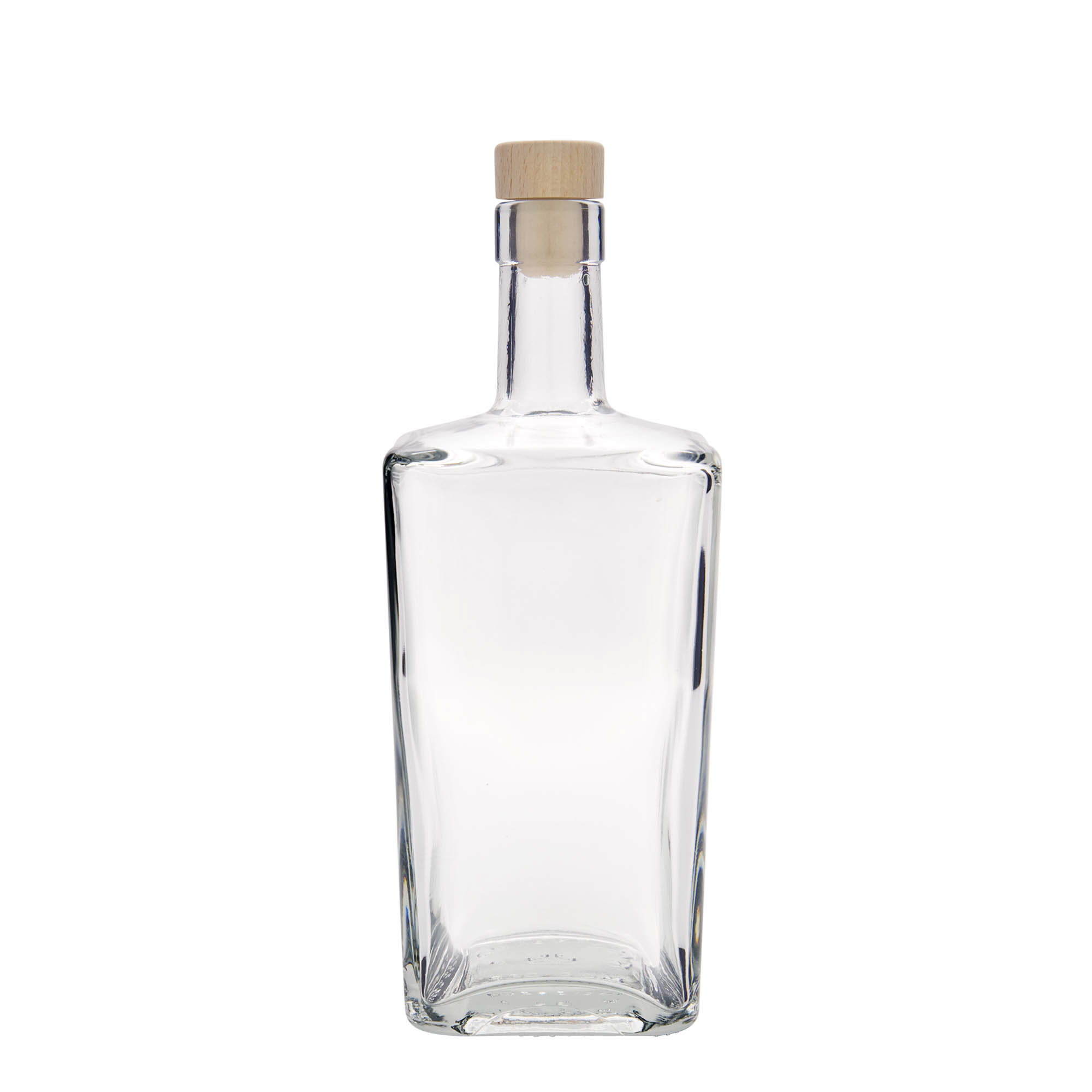 700 ml glassflaske 'Noel', firkantet, åpning: kork