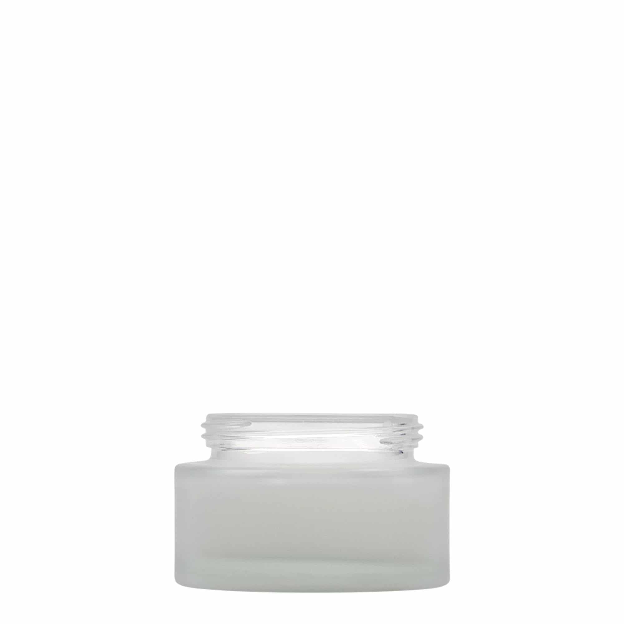 50 ml krukke "Platin Edition", glass, iset, åpning: Skrulokk