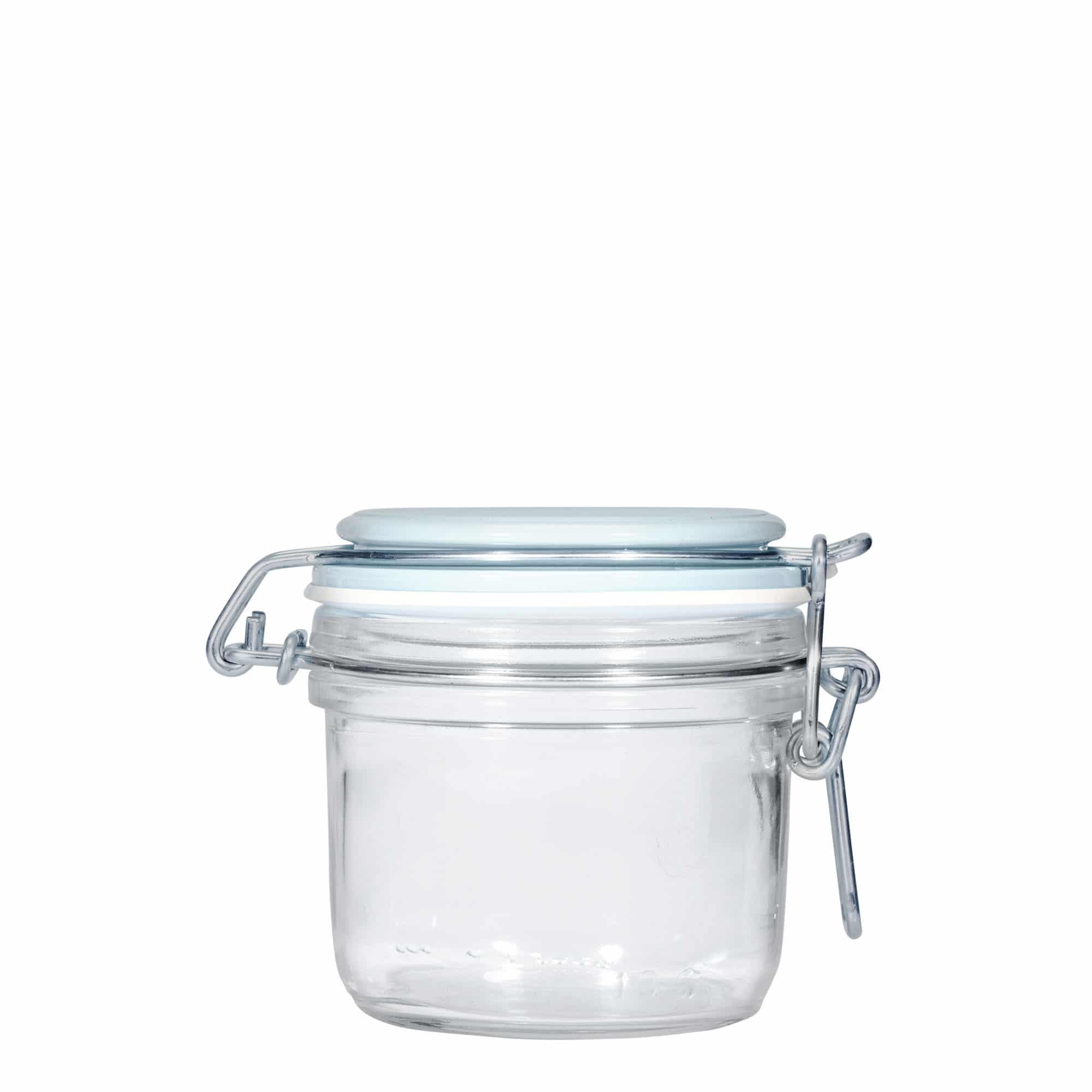 200 ml bøyleglass "Fido", blå, åpning: Bøylelokk 200 ml bøyleglass "Fido", blå, åpning: Bøylelokk