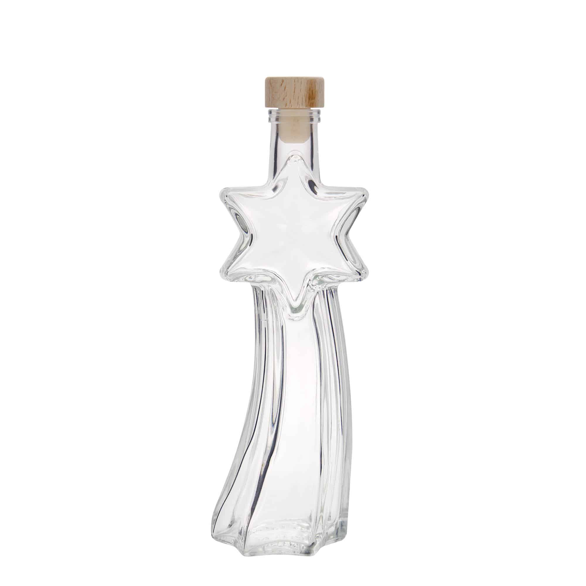 200 ml glassflaske "Stjerneskudd", åpning: Kork