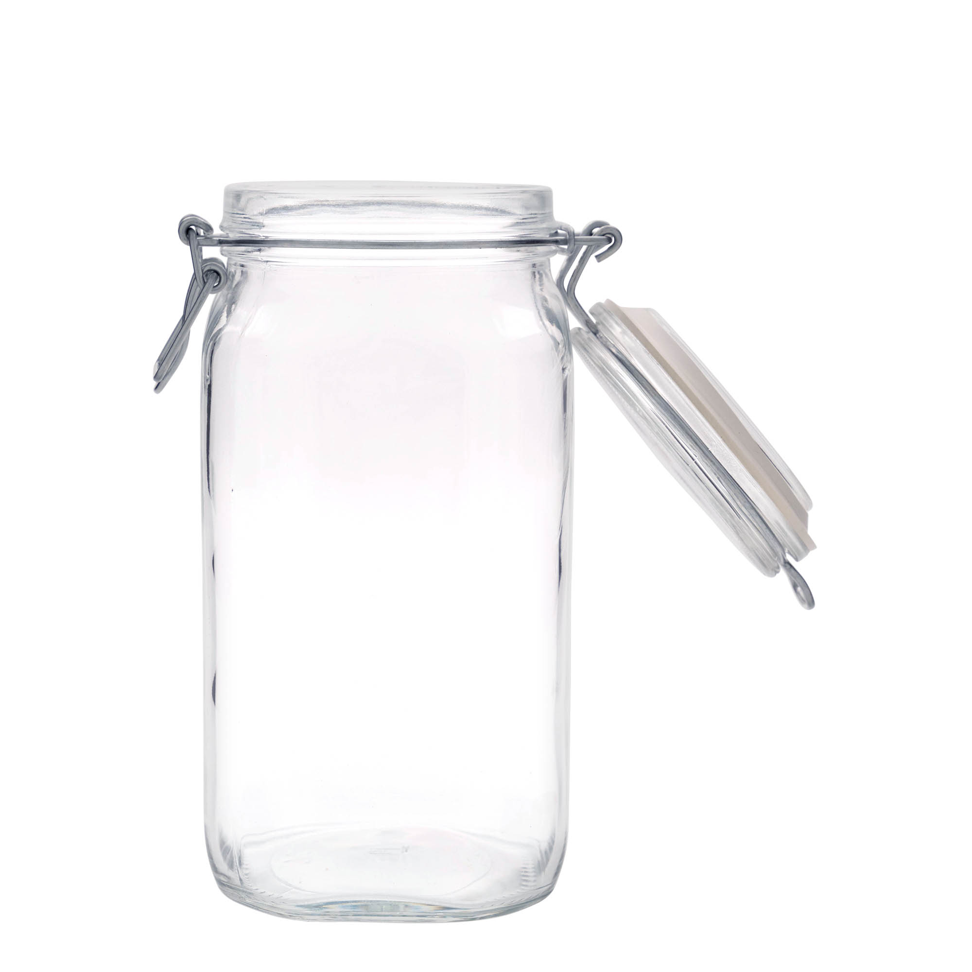 1.500 ml trådhettenglass 'Fido', firkantet, åpning: trådhettelås 1.500 ml trådhettenglass 'Fido', firkantet, åpning: trådhettelås