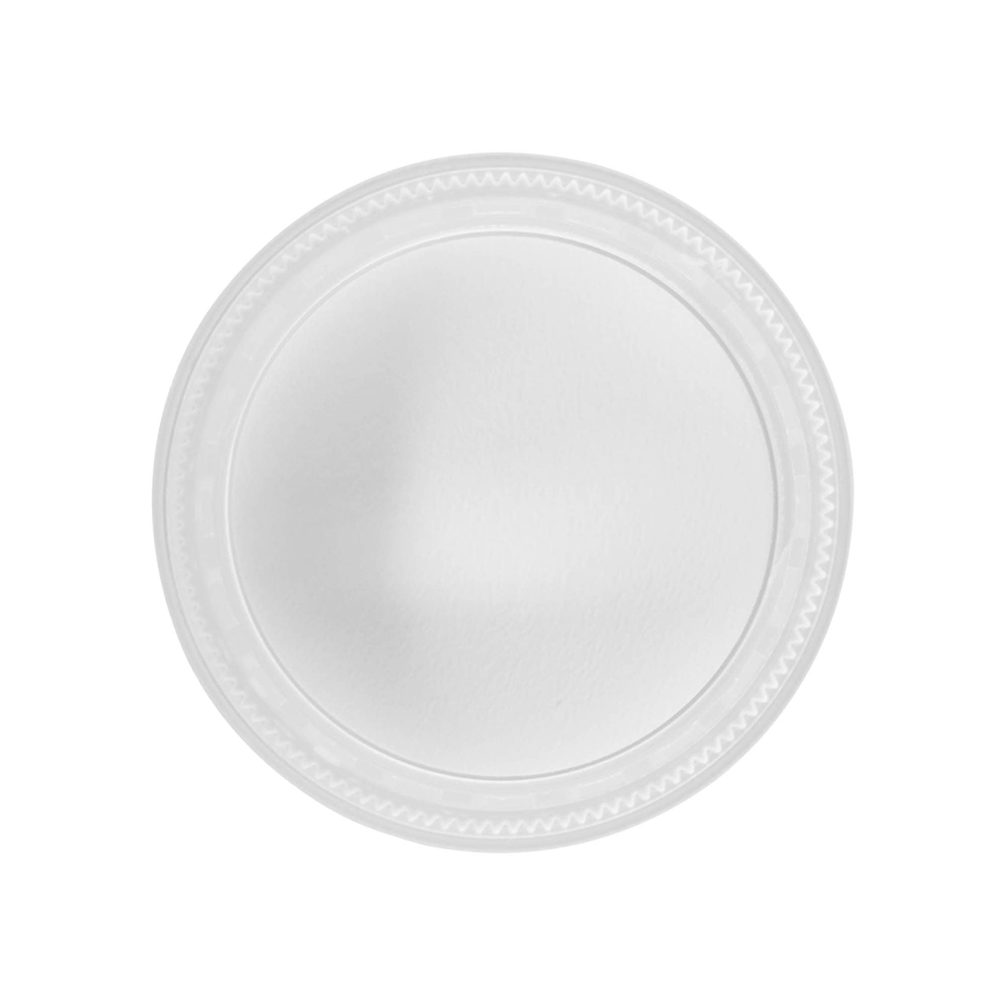 skrulokk "Clear/Platin Edition", PP-plast, hvit, for åpning: 53/2P