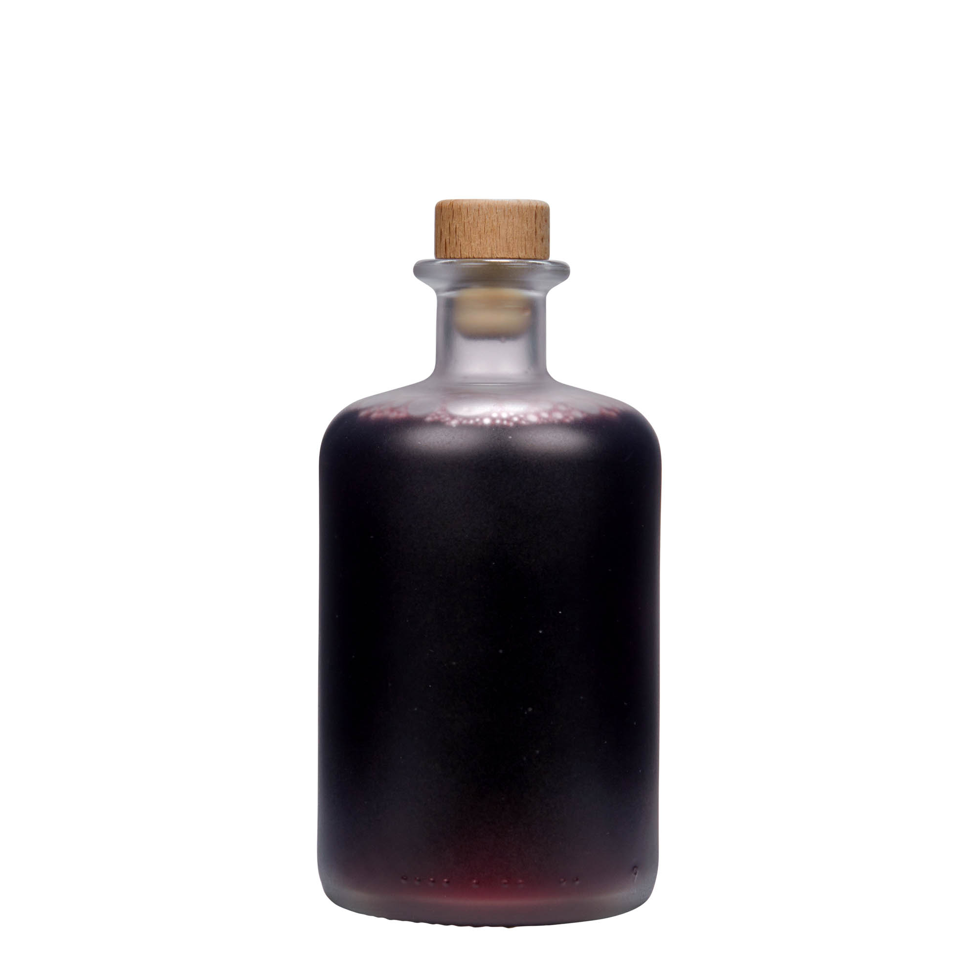 500 ml glassflaske apotek, avkjølt, åpning: kork