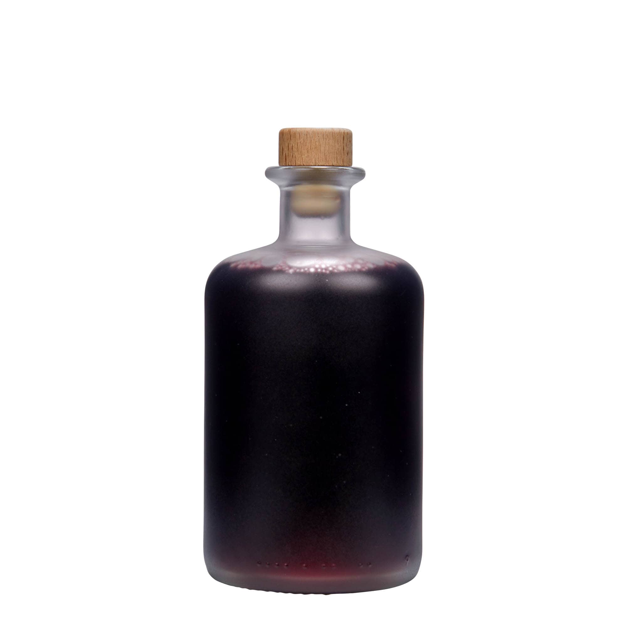 500 ml glassflaske apotek, avkjølt, åpning: kork