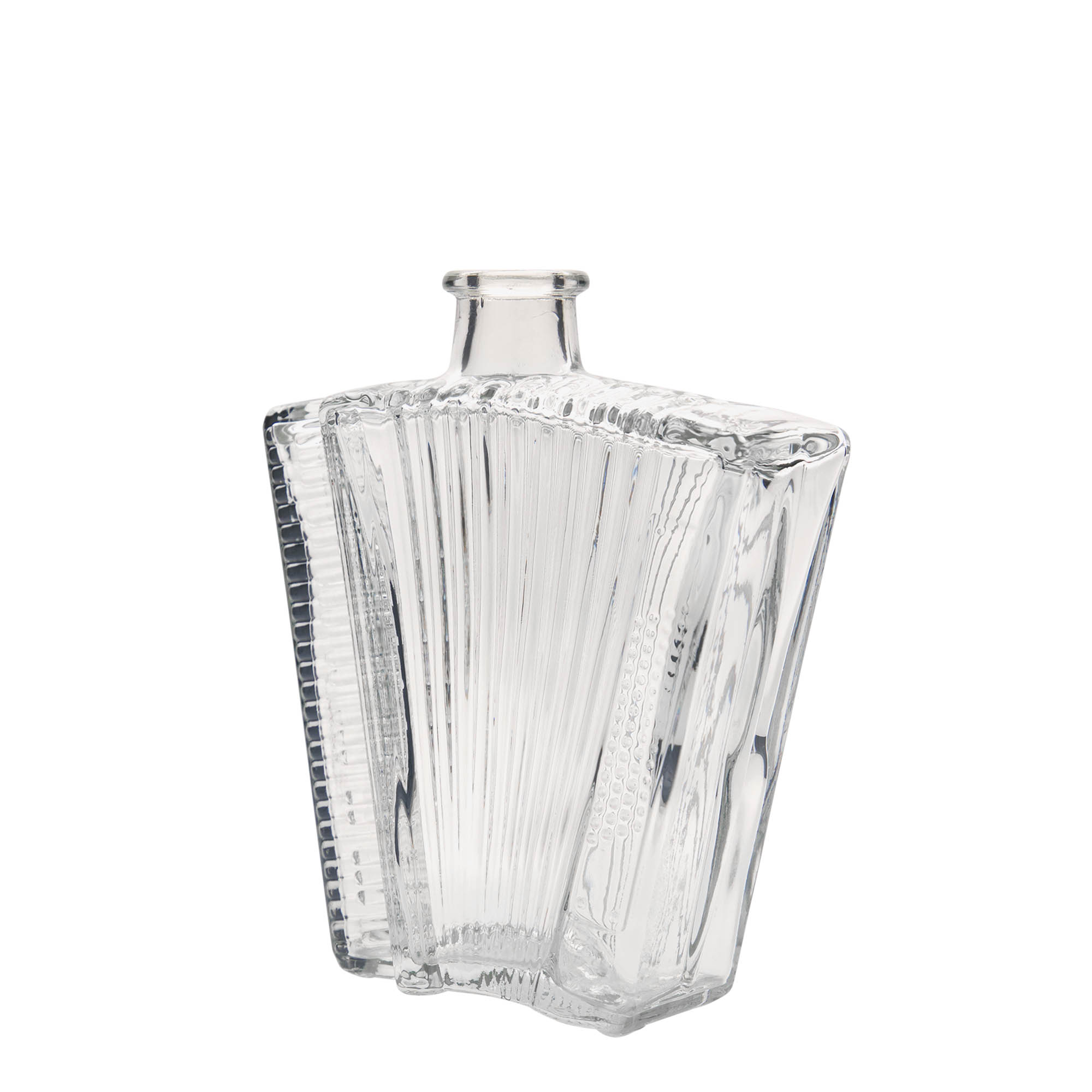 500 ml glassflaske 'Akkordeon', åpning: kork