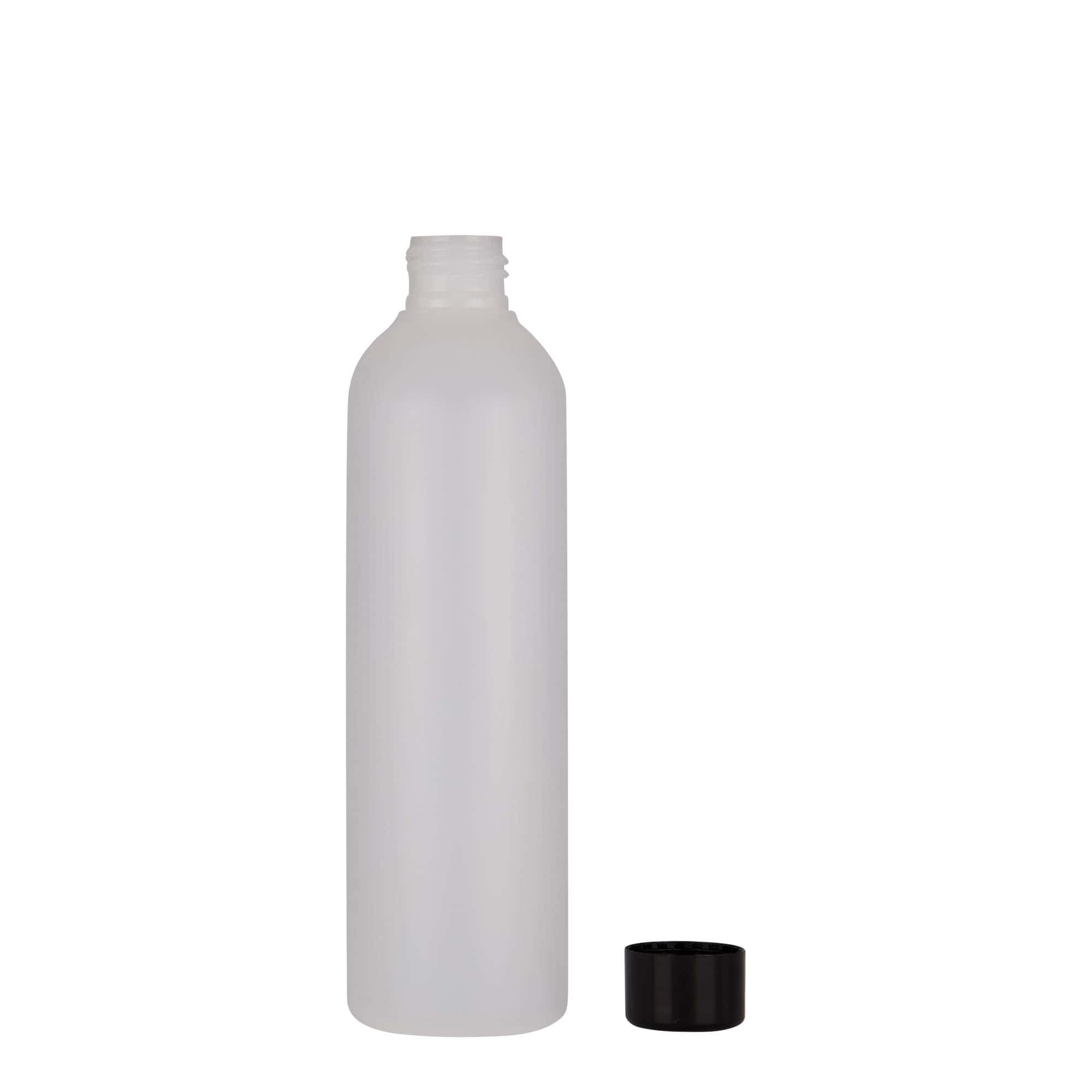 250 ml plastflaske 'Tuffy', HDPE, natur, åpning: 24/410