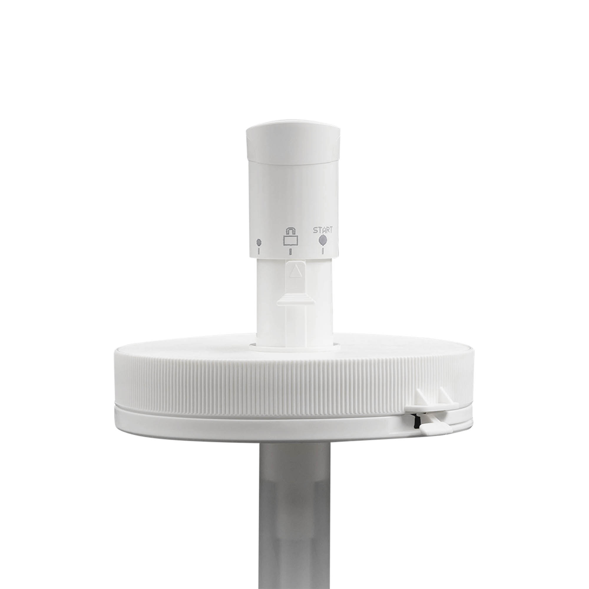 Dispenserpumpe for 1.240 ml 'Securibox', PE-plast, hvit, for åpning: skrukork Dispenserpumpe for 1.240 ml 'Securibox', PE-plast, hvit, for åpning: skrukork