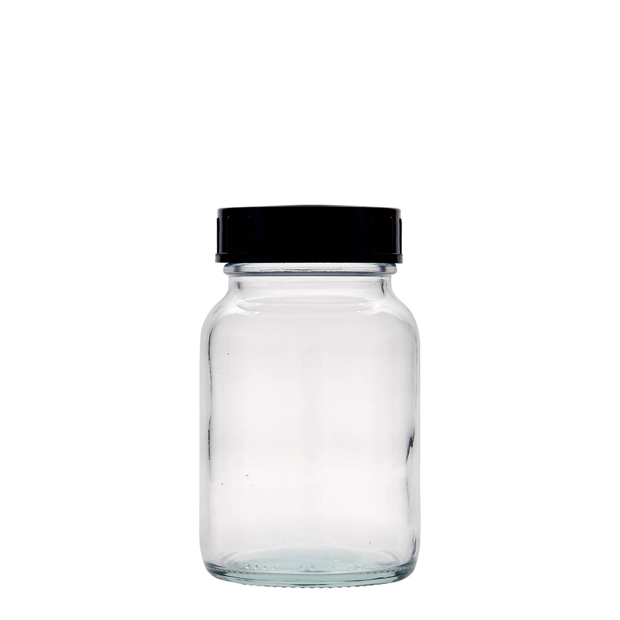 250 ml vid hals glass, åpning: DIN 55