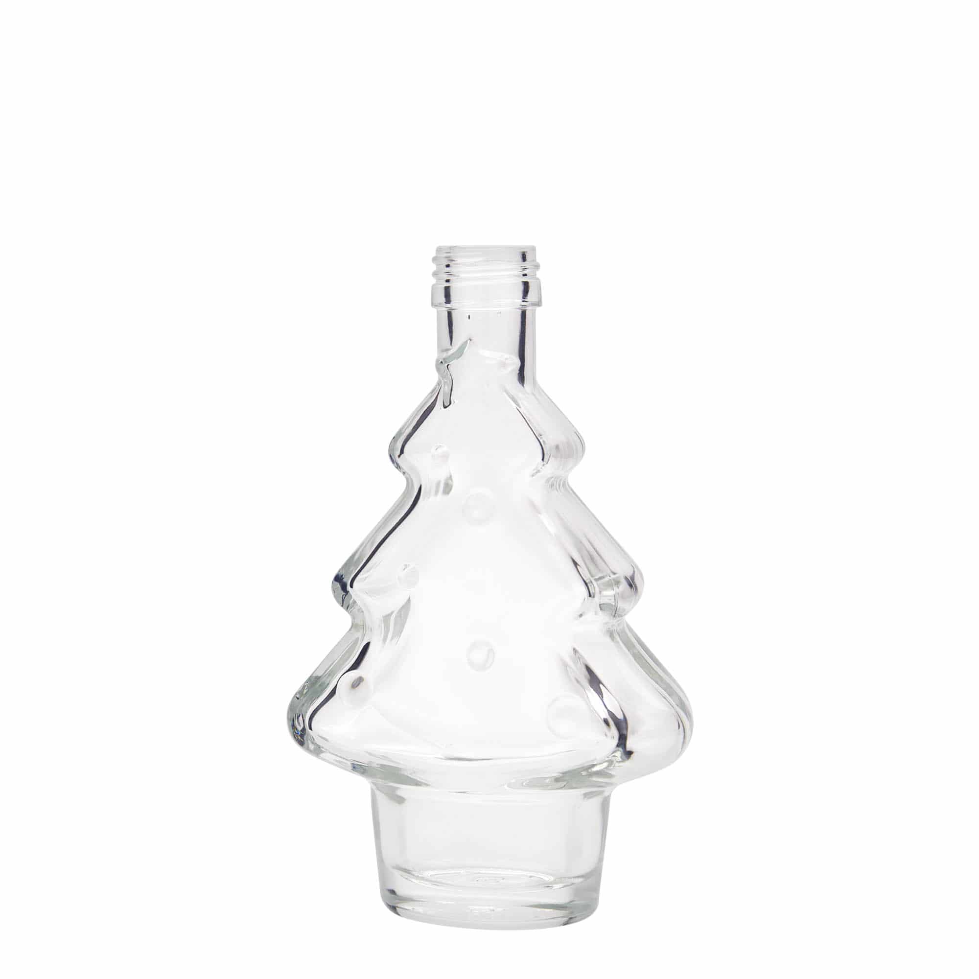200 ml glassflaske "Juletre", åpning: PP 28