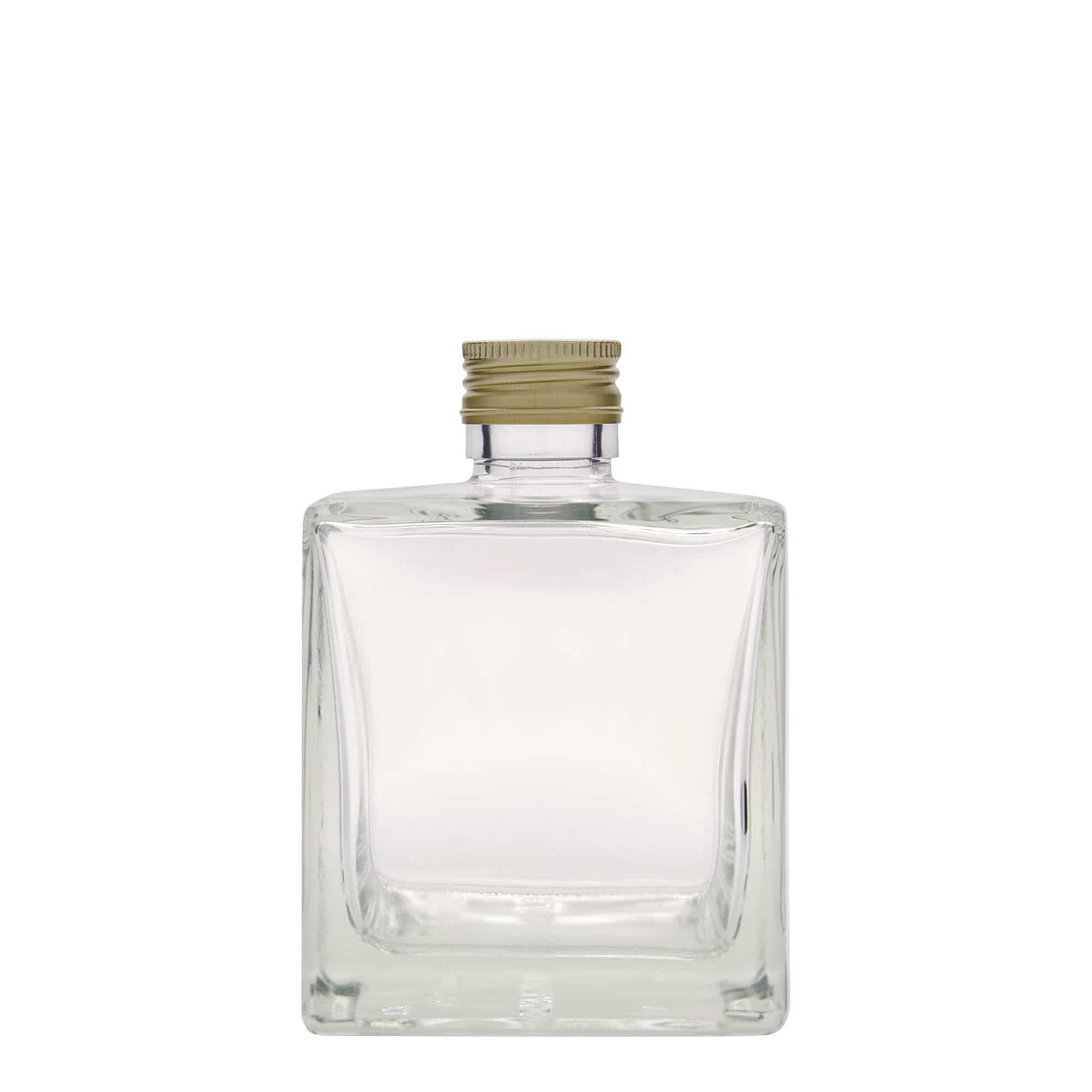 500 ml glassflaske "Cube", kvadratisk, åpning: PP 28