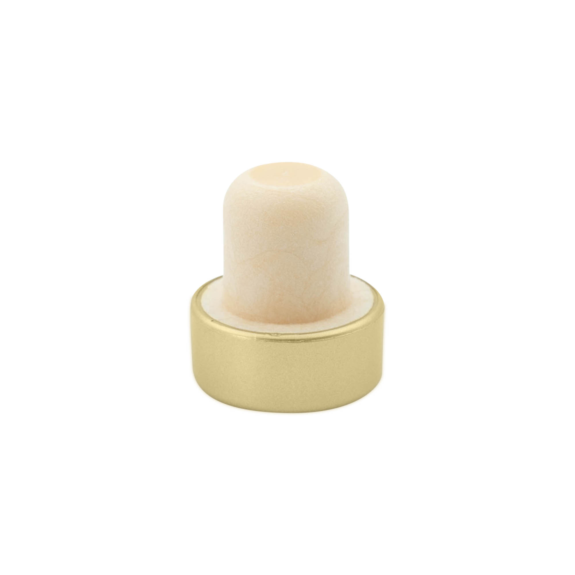 Håndtakskork 19 mm, plast, gull, for åpning: kork