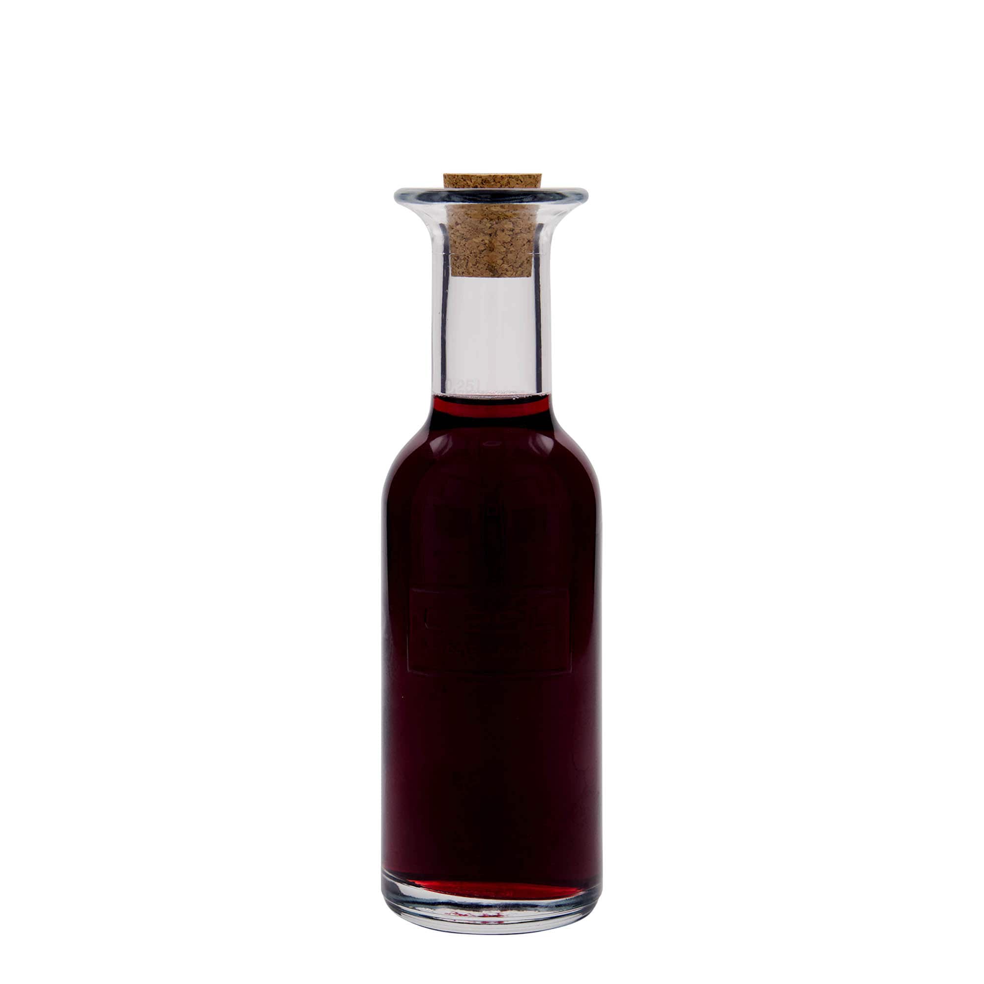 250 ml glassflaske 'Optima Fine Wine', åpning: kork
