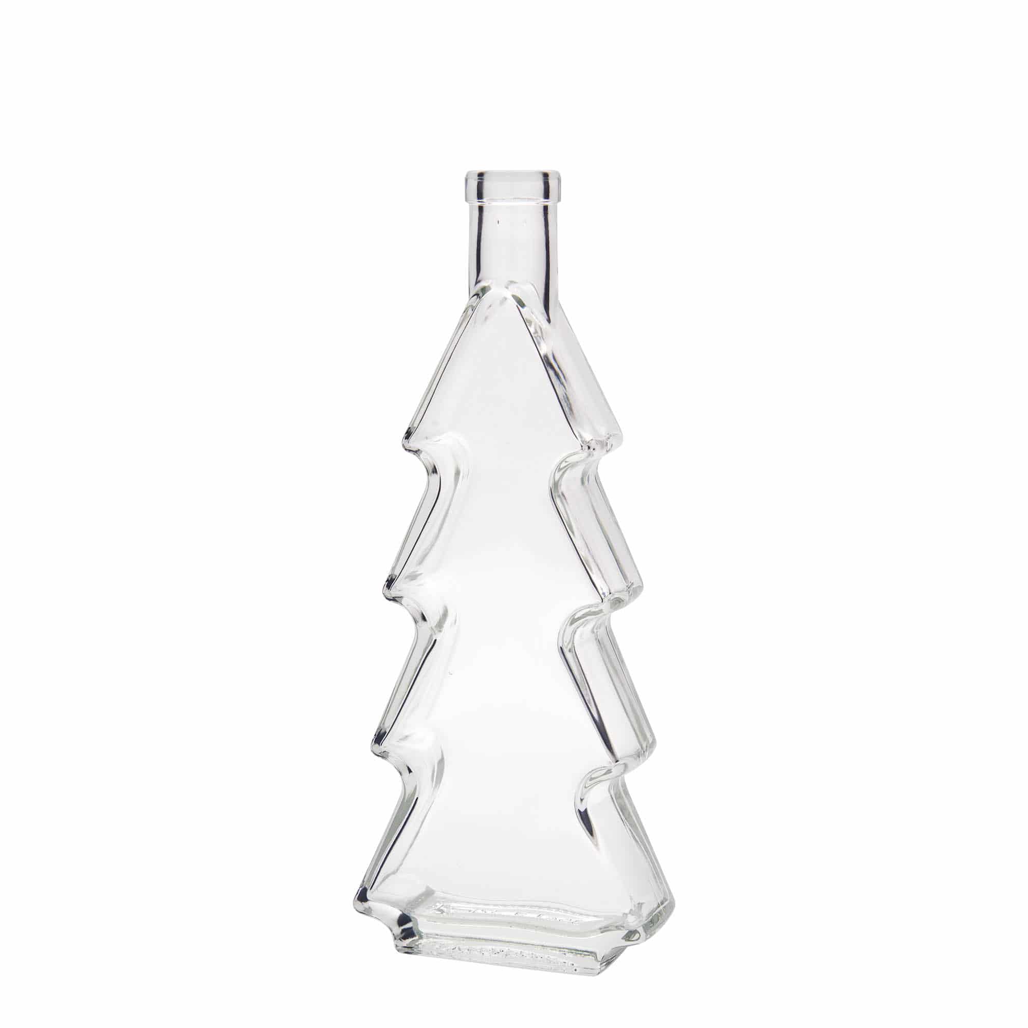 350 ml glassflaske "Juletre", åpning: Kork