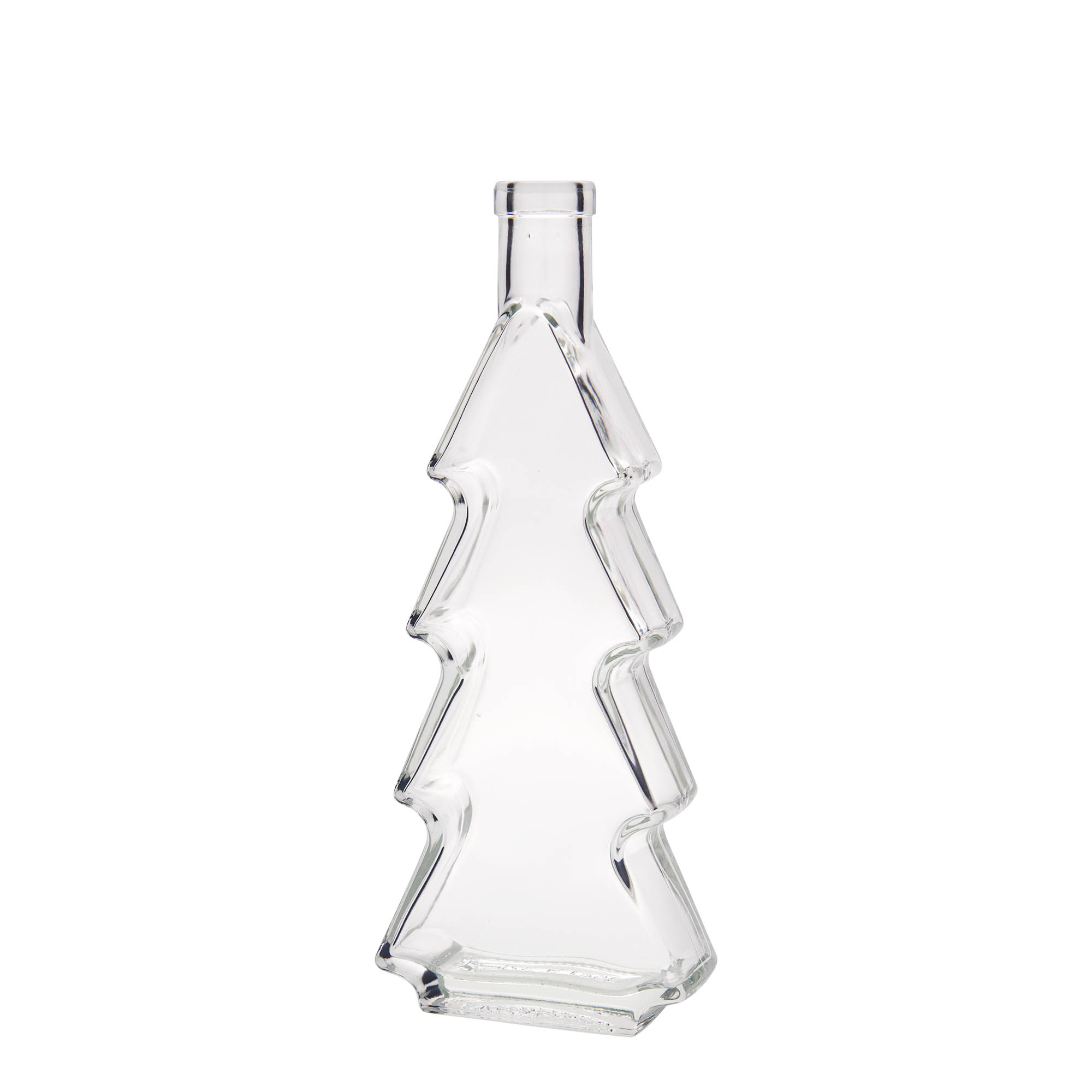 350 ml glassflaske 'Juletre', åpning: kork