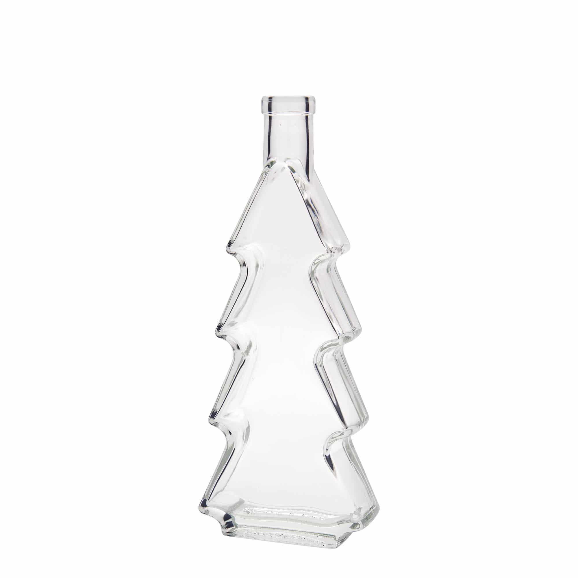 350 ml glassflaske 'Juletre', åpning: kork