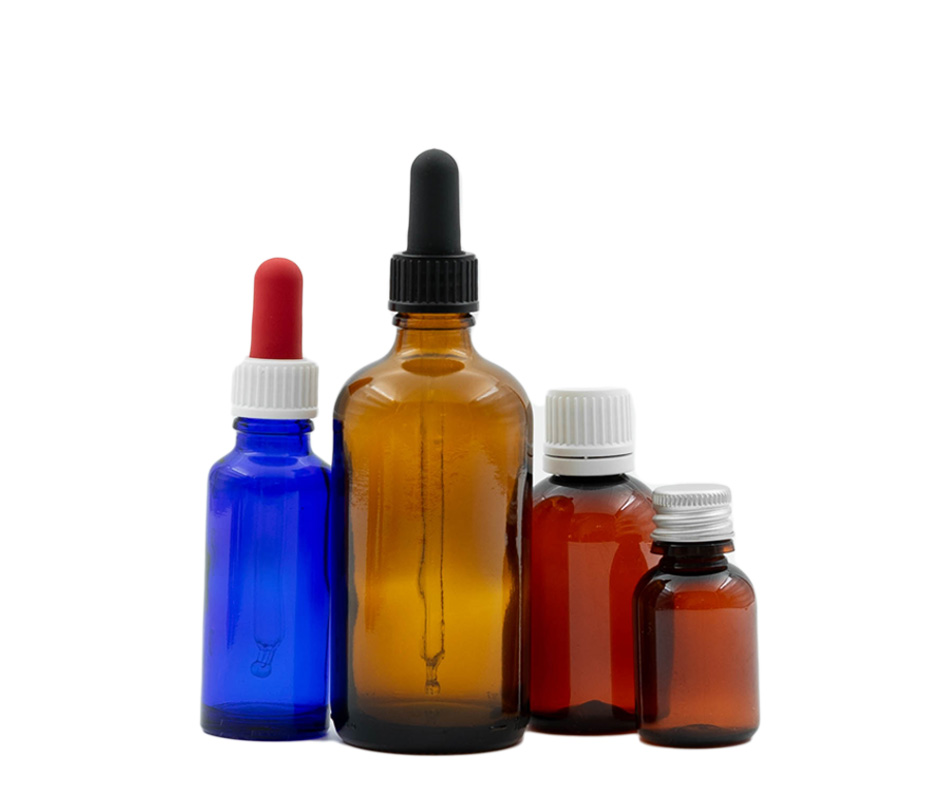 Medisinflasker med fliser Flisbilde for kategorien Medisinflasker