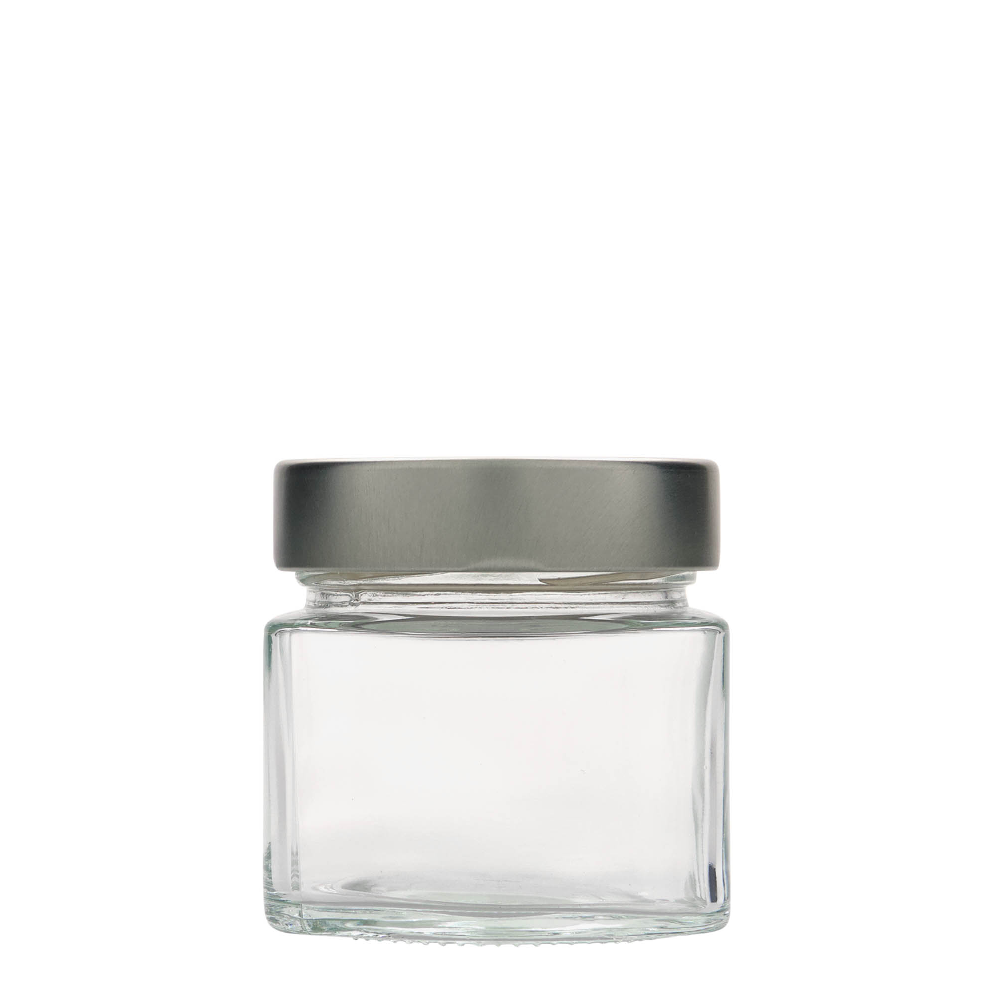 212 ml firkantet glass 'Kimba', åpning: ekstra dyp twist-off (EDTO 70)