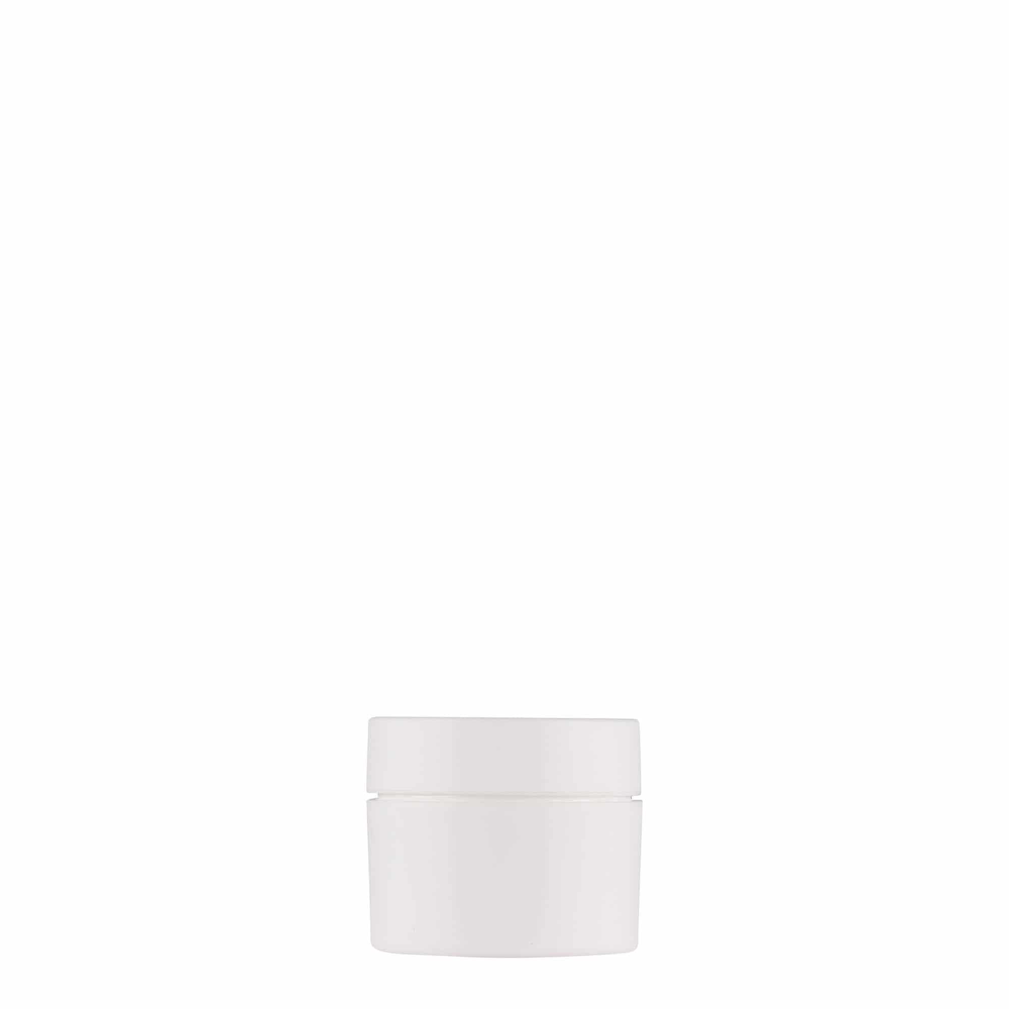 5 ml plastboks "Antonella", PP, hvit, åpning: Skrulokk