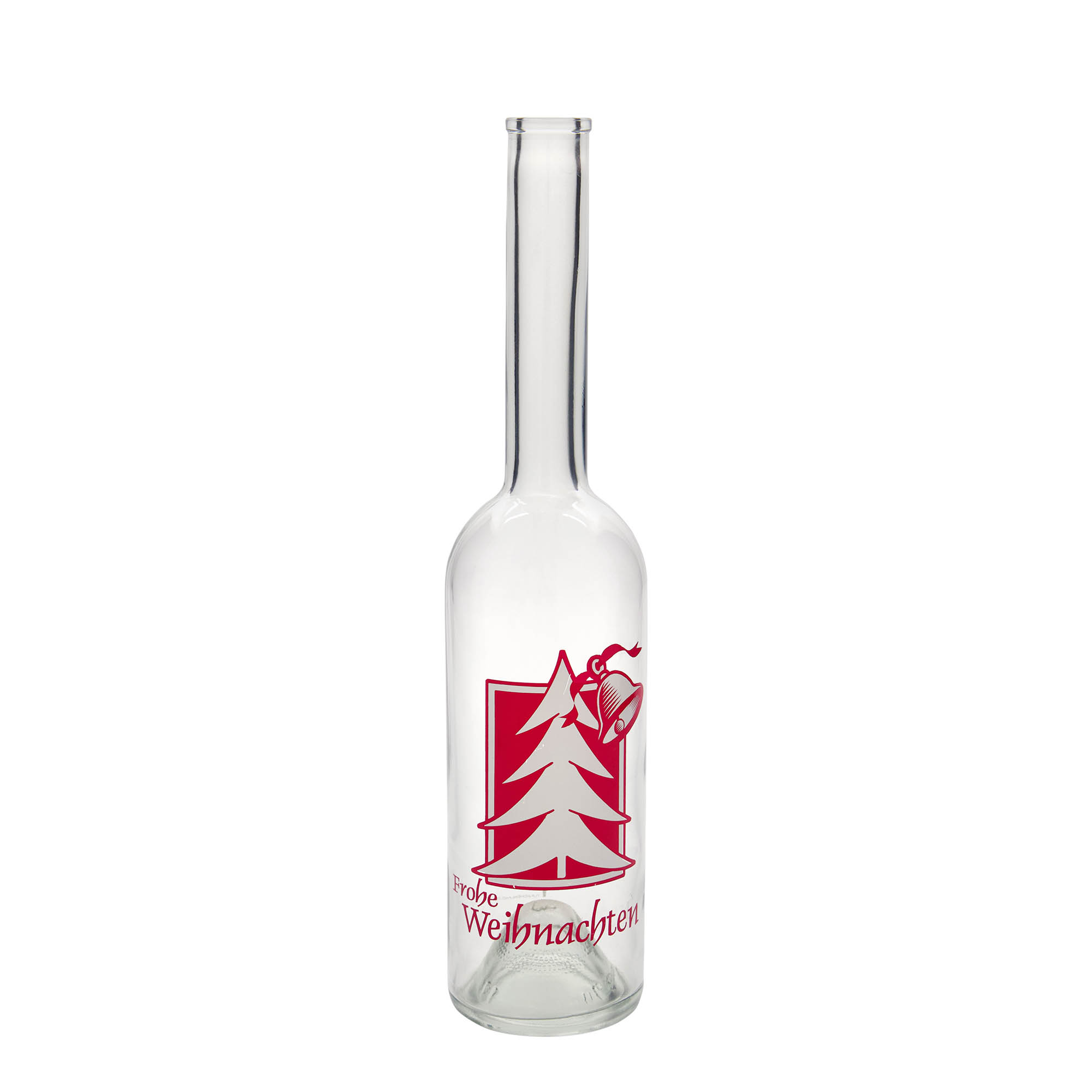 500 ml glassflaske 'Opera', motiv: julehilsen, åpning: kork 500 ml glassflaske 'Opera', motiv: julehilsen, åpning: kork