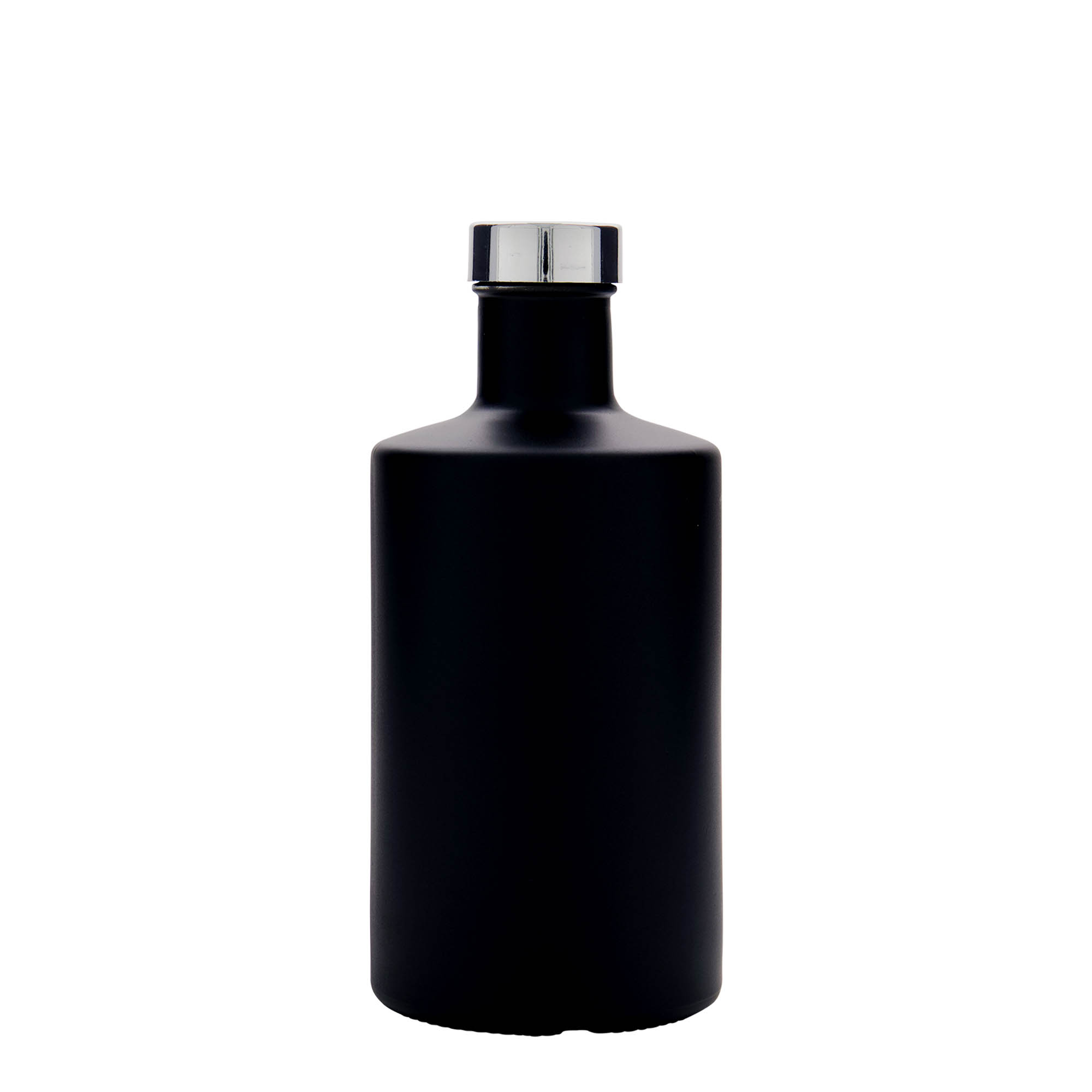 500 ml glassflaske 'Caroline', svart, åpning: GPI 33