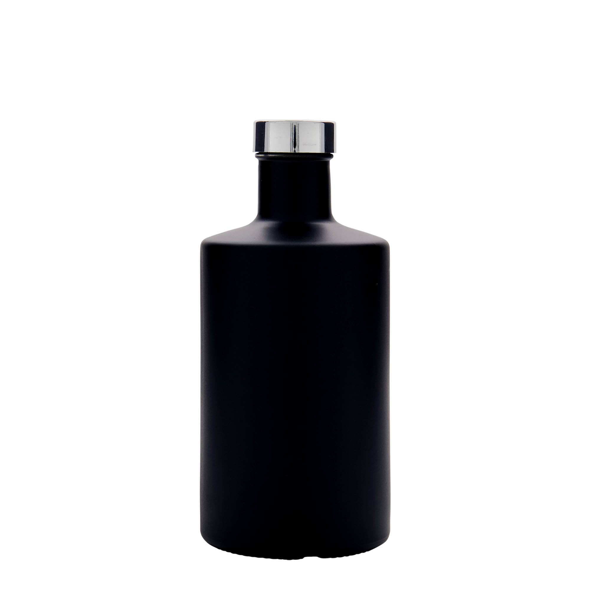 500 ml glassflaske 'Caroline', svart, åpning: GPI 33