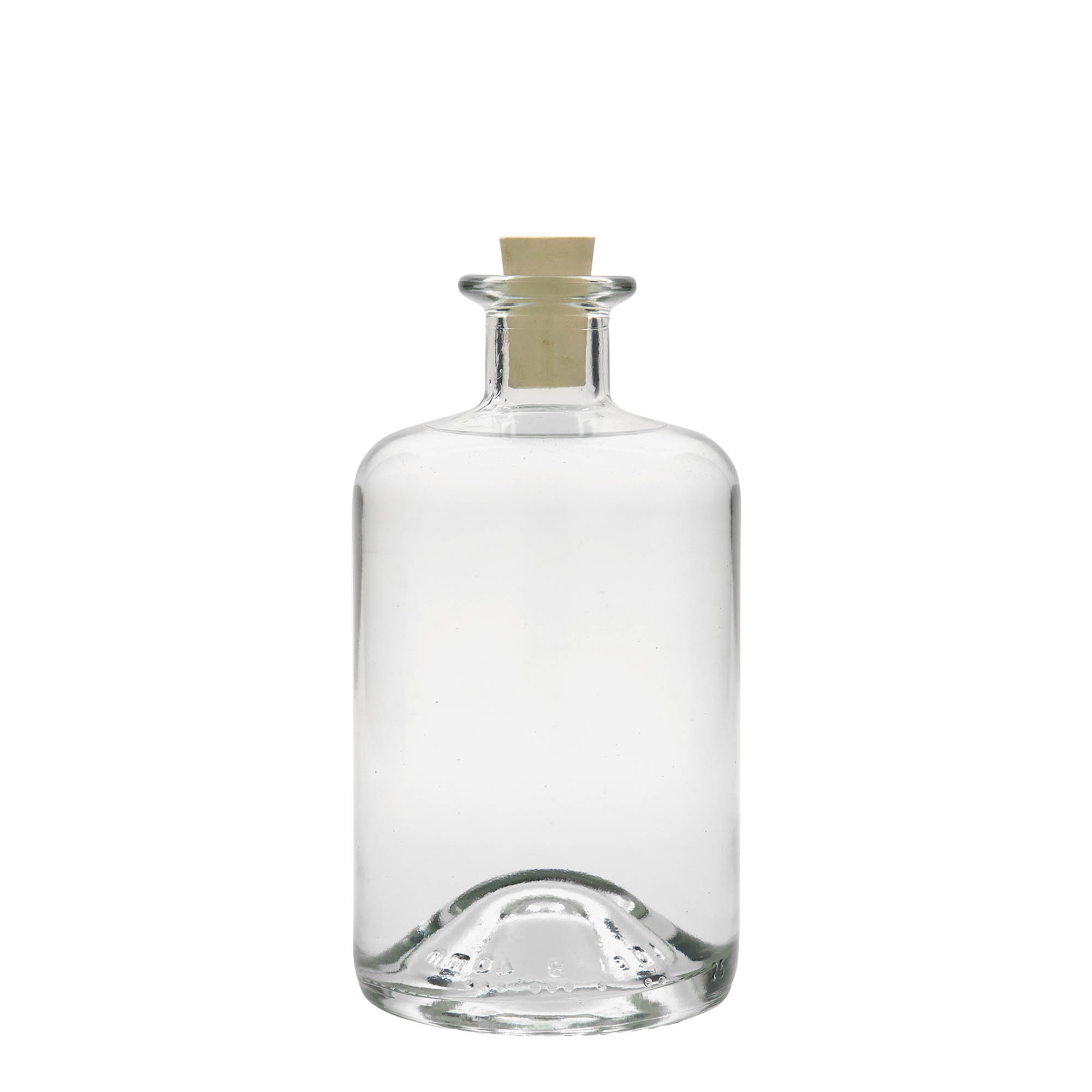 500 ml glassflaske apotek, åpning: kork