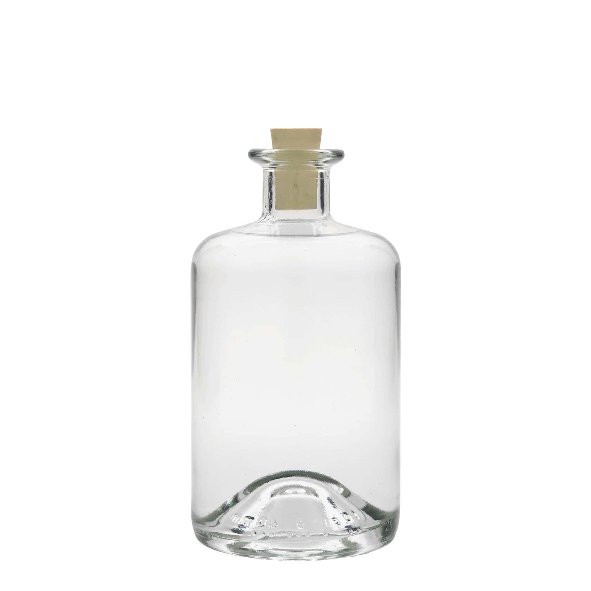 500 ml glassflaske apotek, åpning: kork