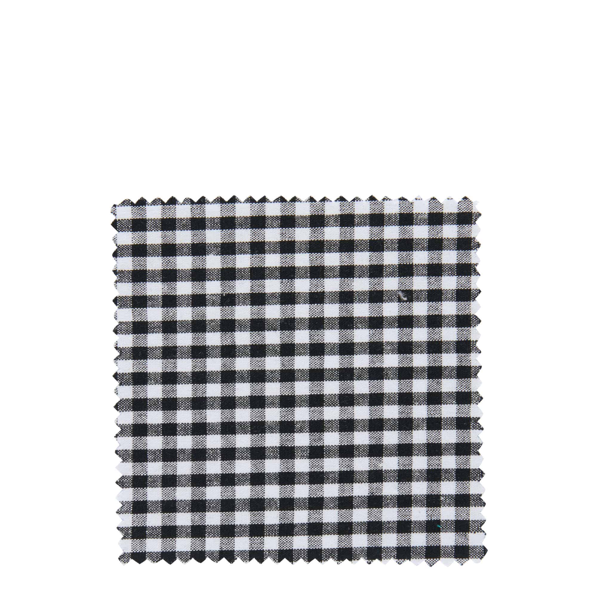 Rutete stoffserviett 12x12, kvadratisk, tekstil, svart, åpning: TO38-TO53
