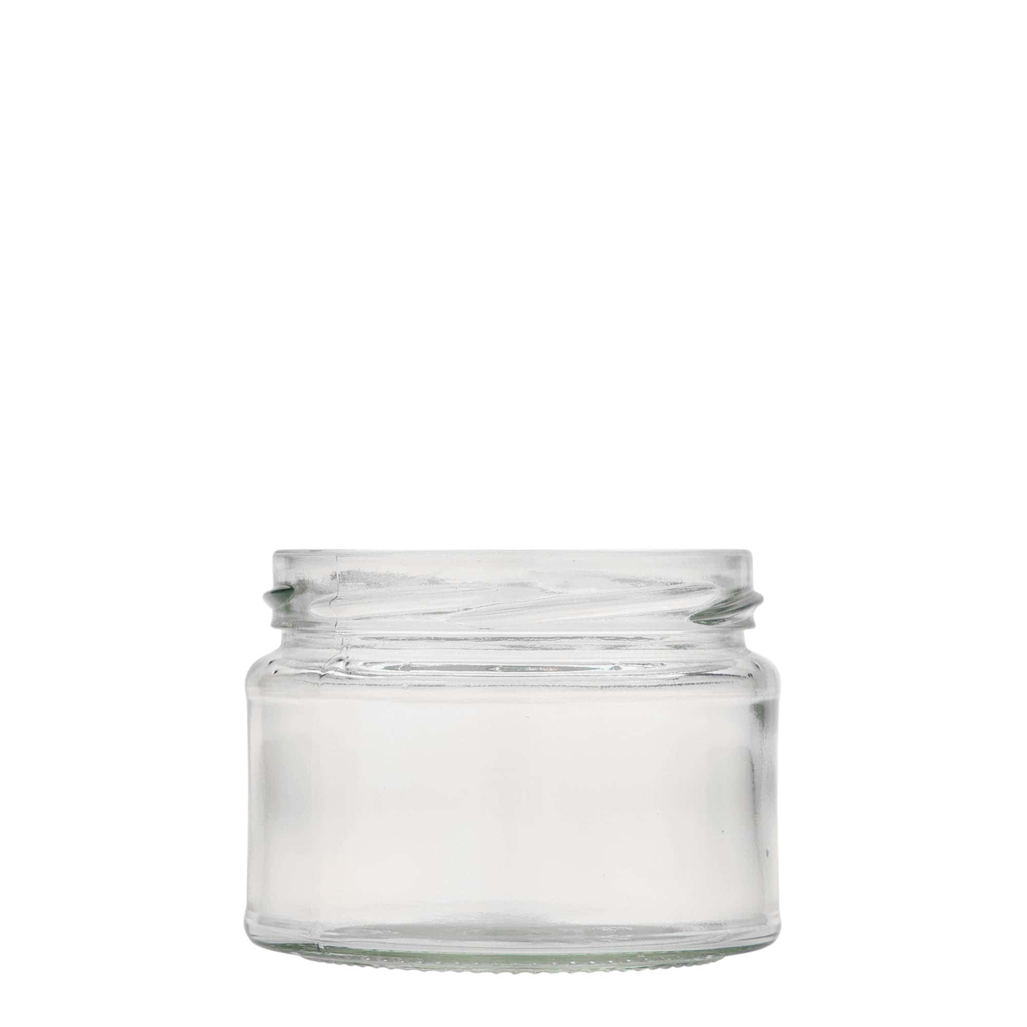 280 ml flatt rundglass, åpning: Twist-Off (TO 82)